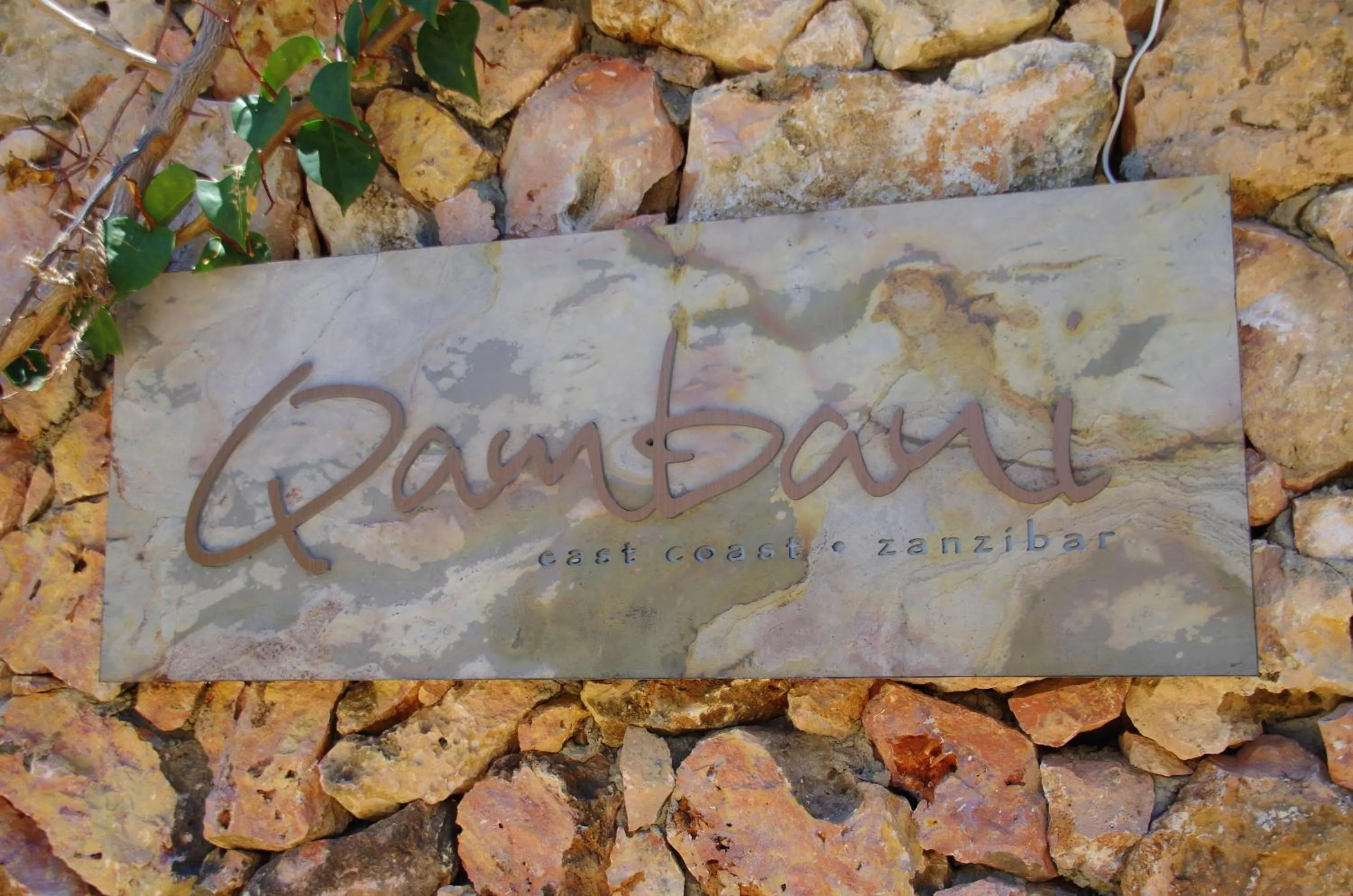 Logo/Certificate/Sign in Qambani Luxury Resort