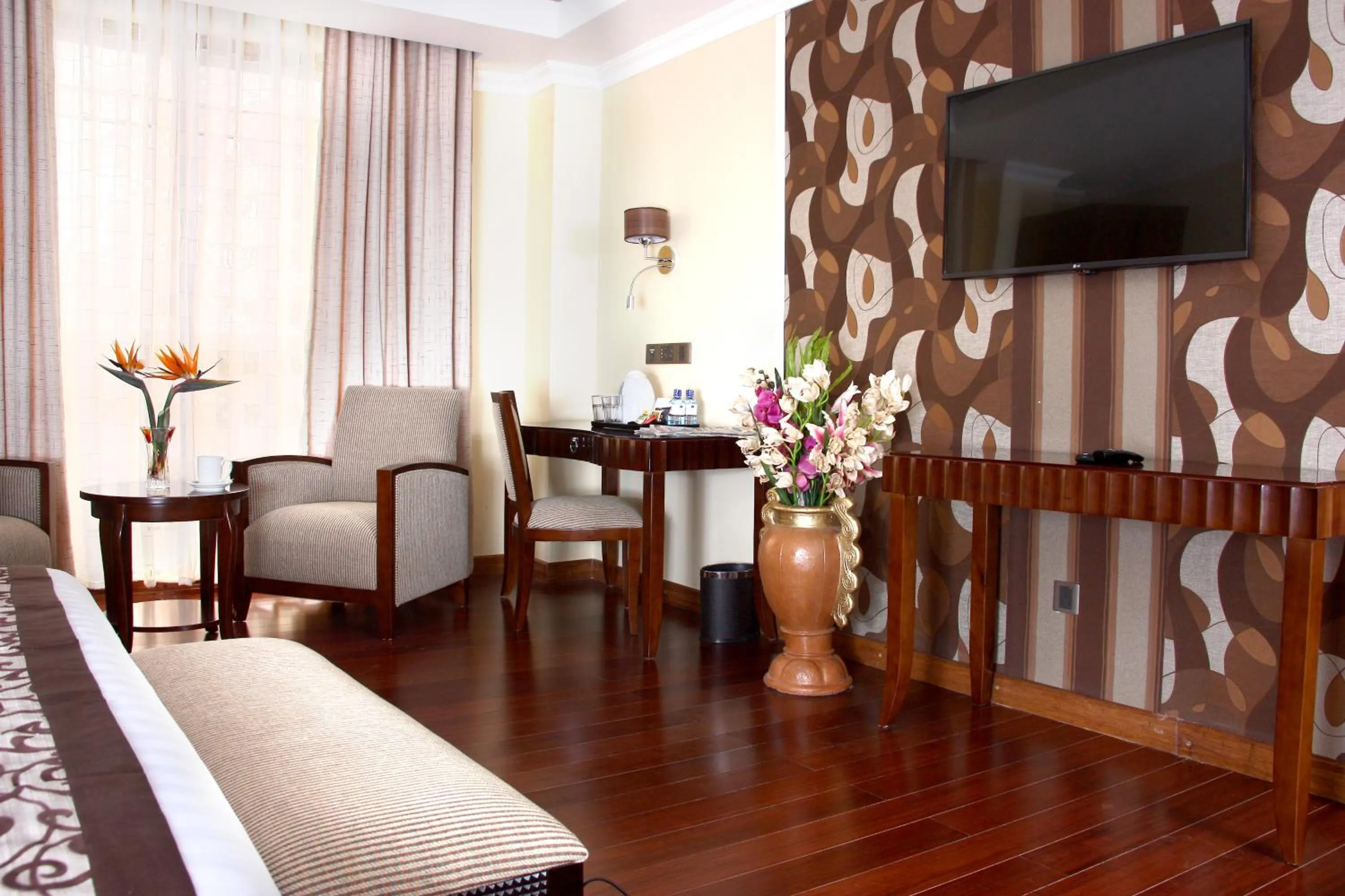 Bedroom in The White Rhino Hotel