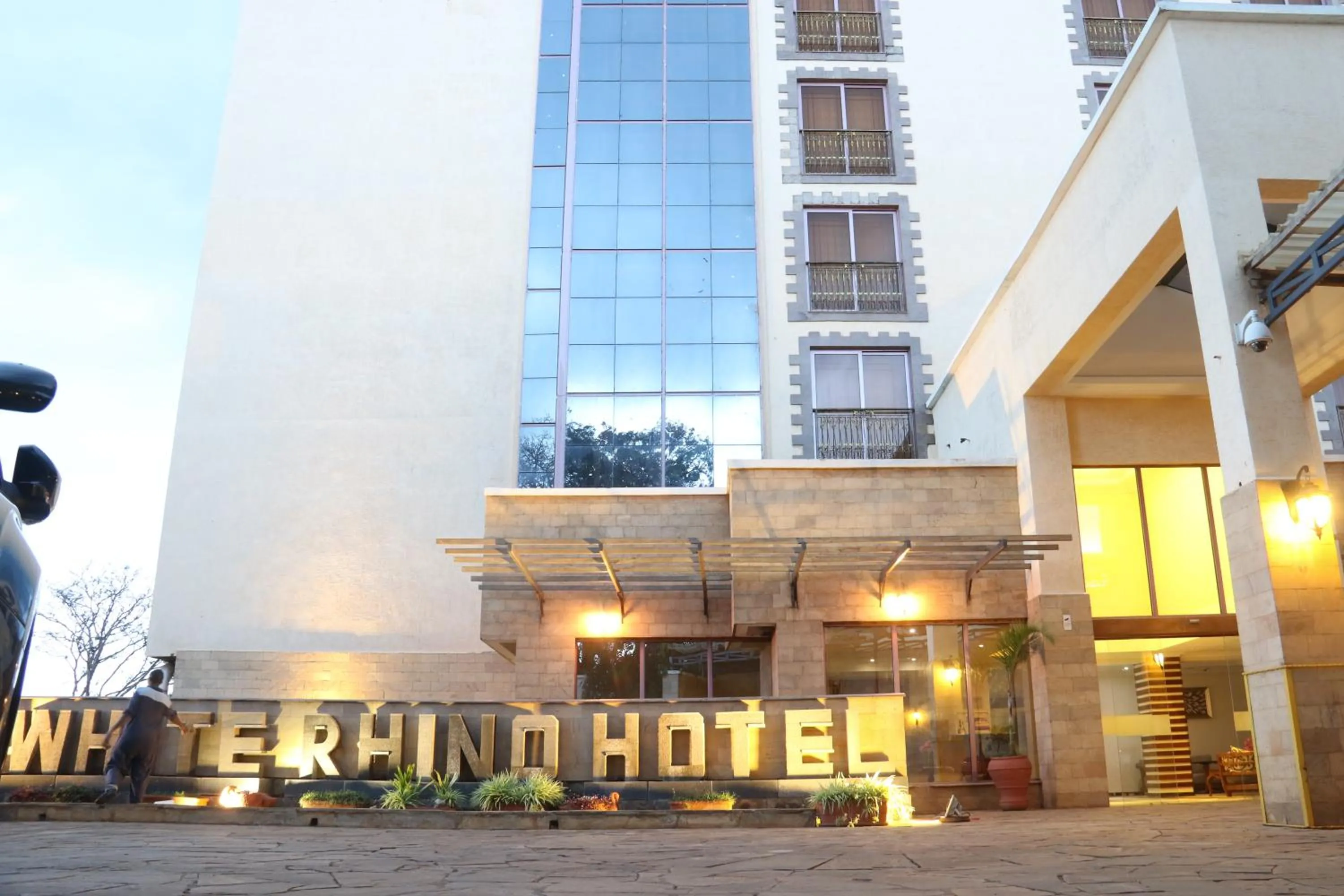 Property building in The White Rhino Hotel