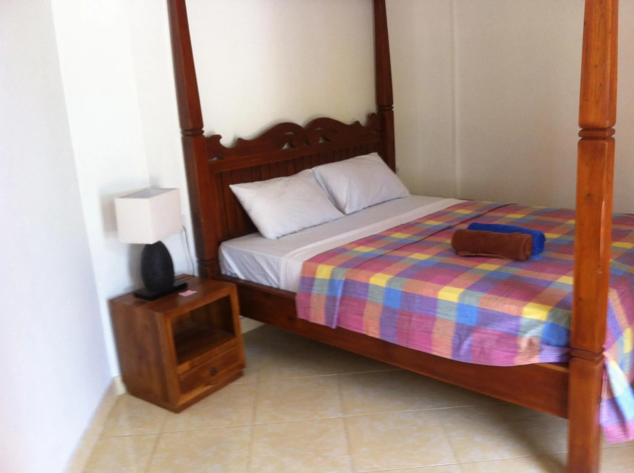 Bed in Amed Sari Beach Guesthouse