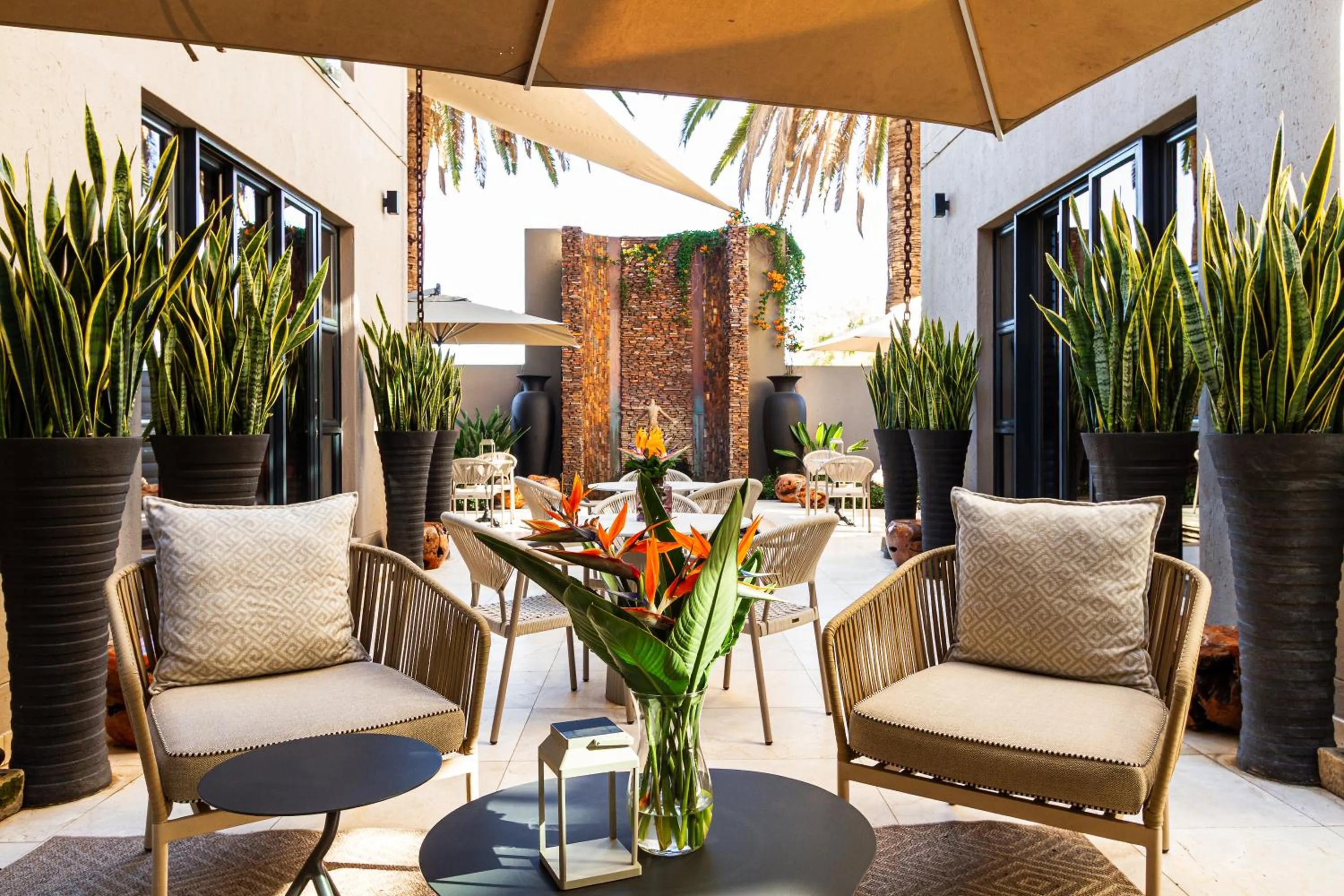 Inner courtyard view in Kimberley Anne Hotel