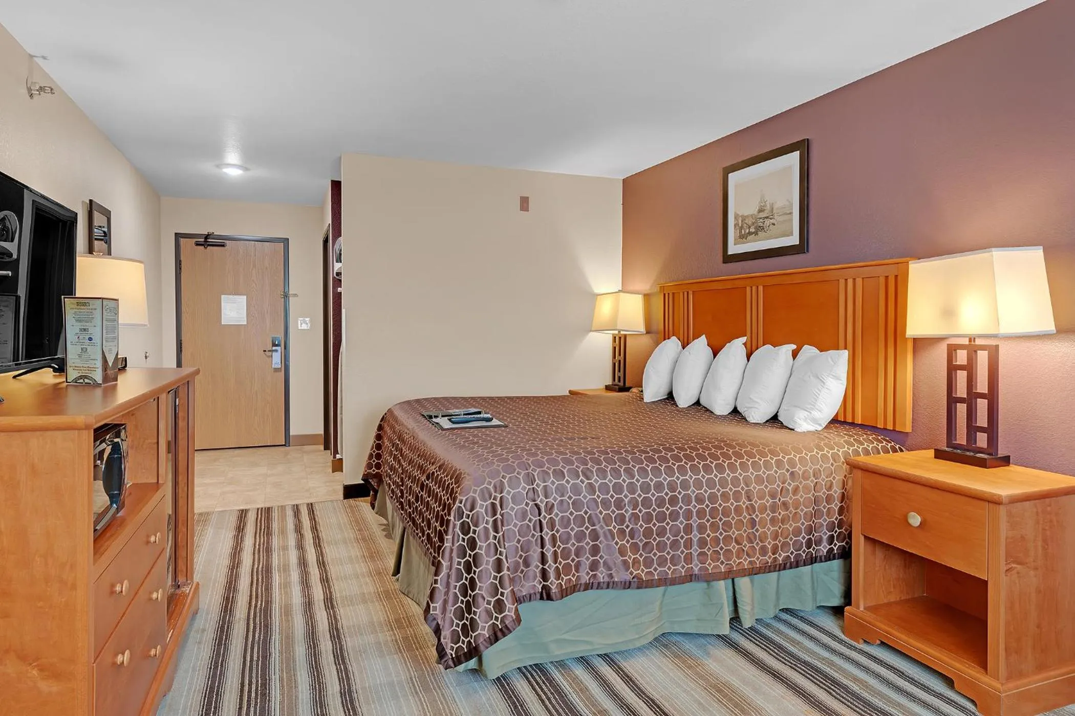 Bed in Bowman Lodge & Convention Center