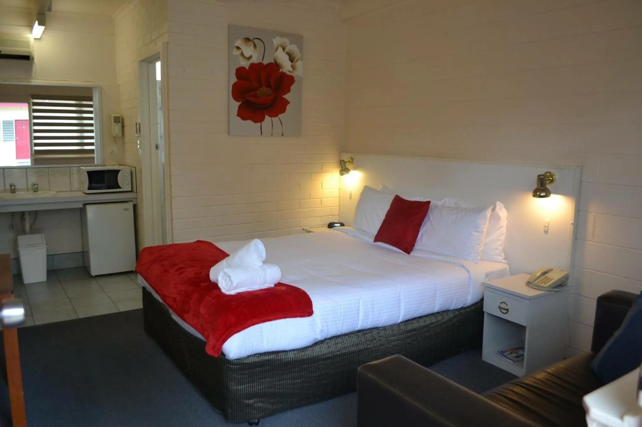 Bed in Wattle Motel
