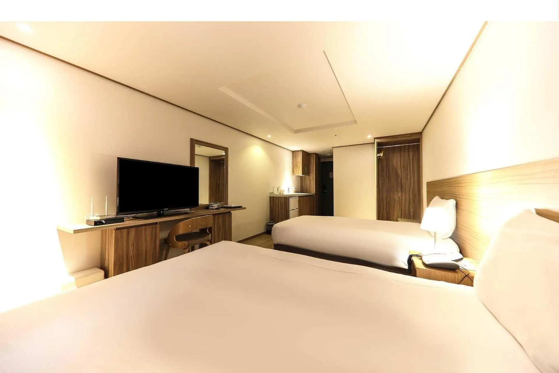 Photo of the whole room, Bed in Hotel Rest Seogwipo