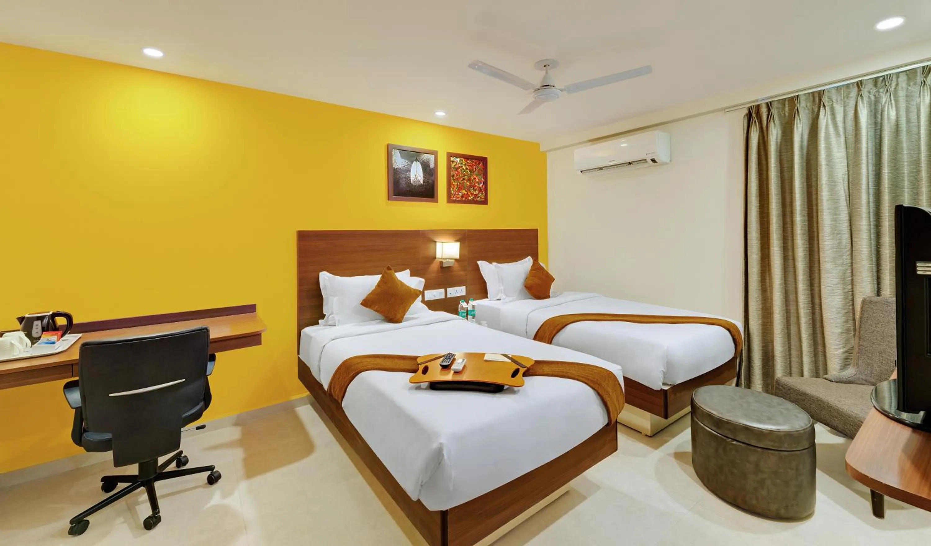 Seating area, Bed in Best Western Alkapuri, Vadodara