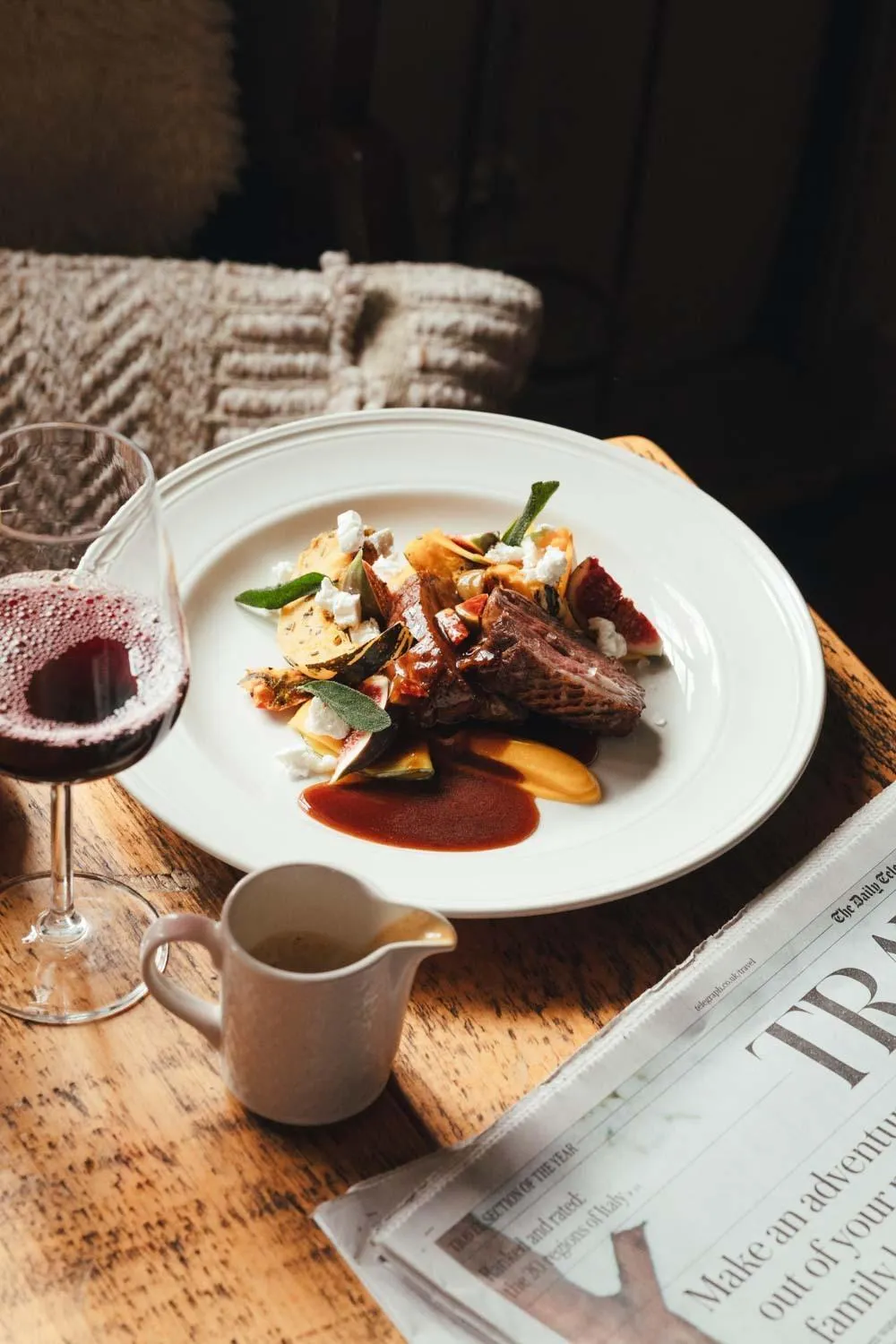 Food and drinks in The Woolpack Inn