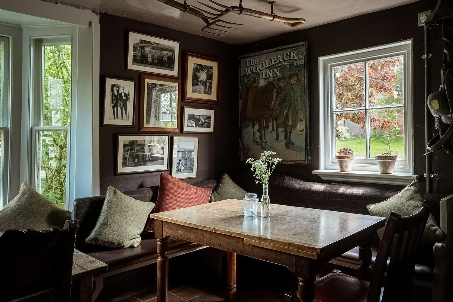 Dining area in The Woolpack Inn
