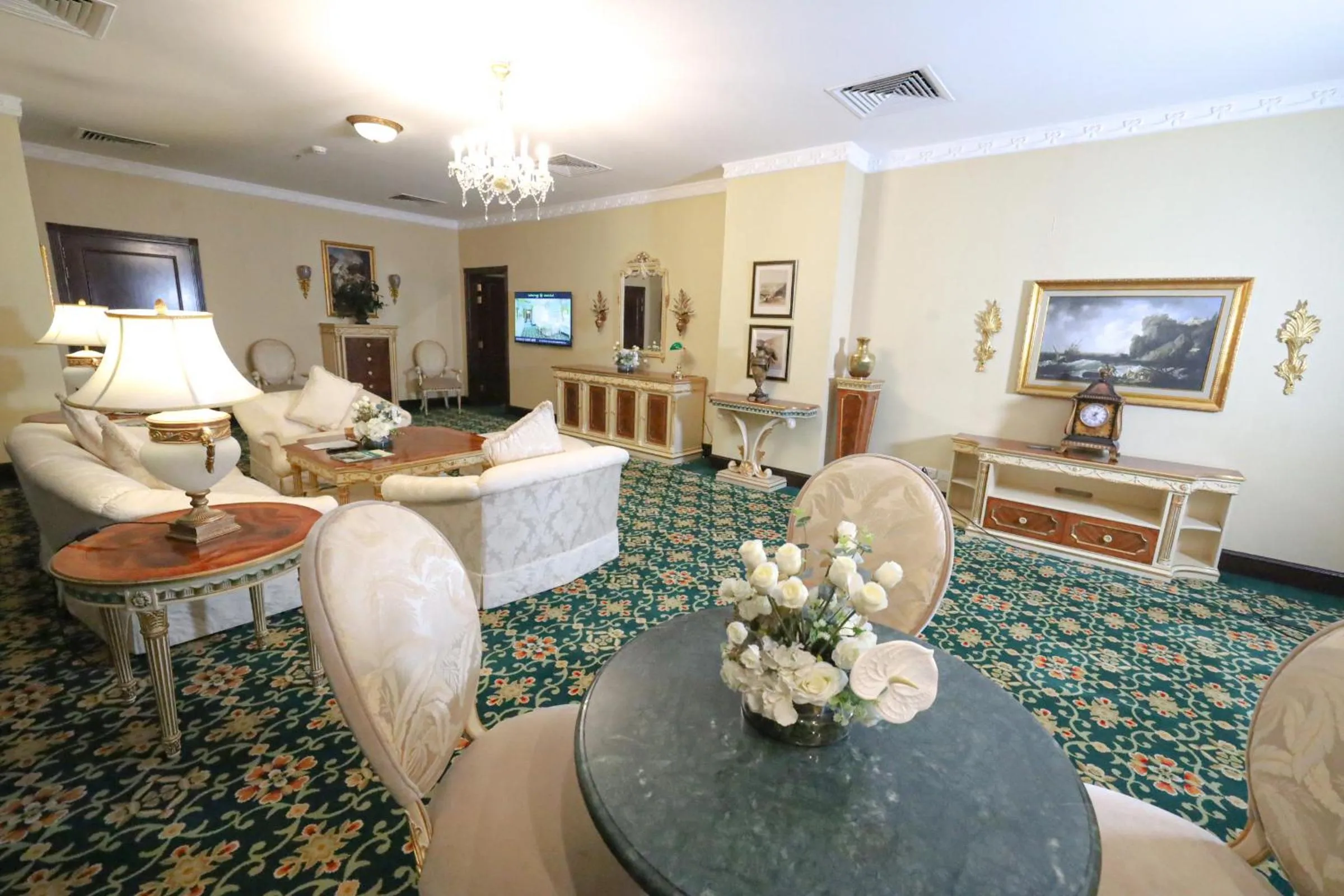 Communal lounge/ TV room in Habitat All Suites, Al Khobar
