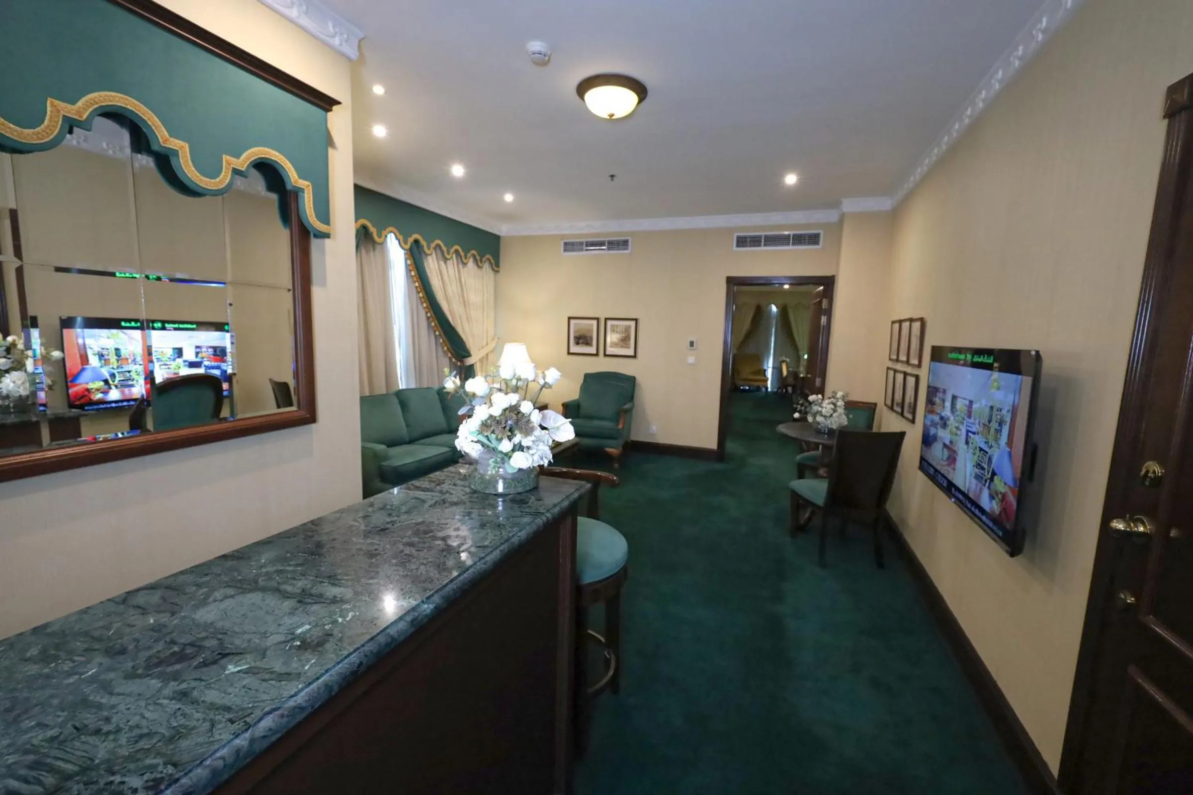 Communal lounge/ TV room in Habitat All Suites, Al Khobar