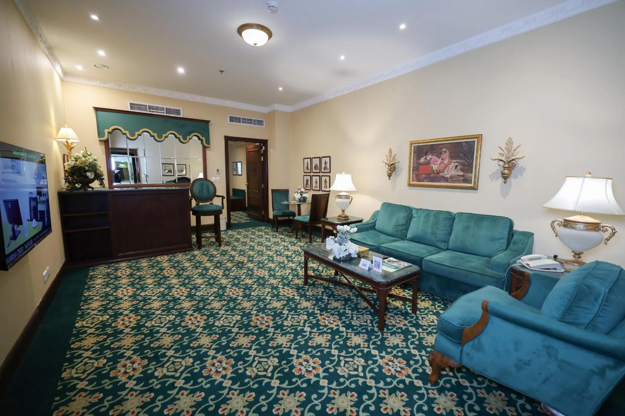 Communal lounge/ TV room in Habitat All Suites, Al Khobar