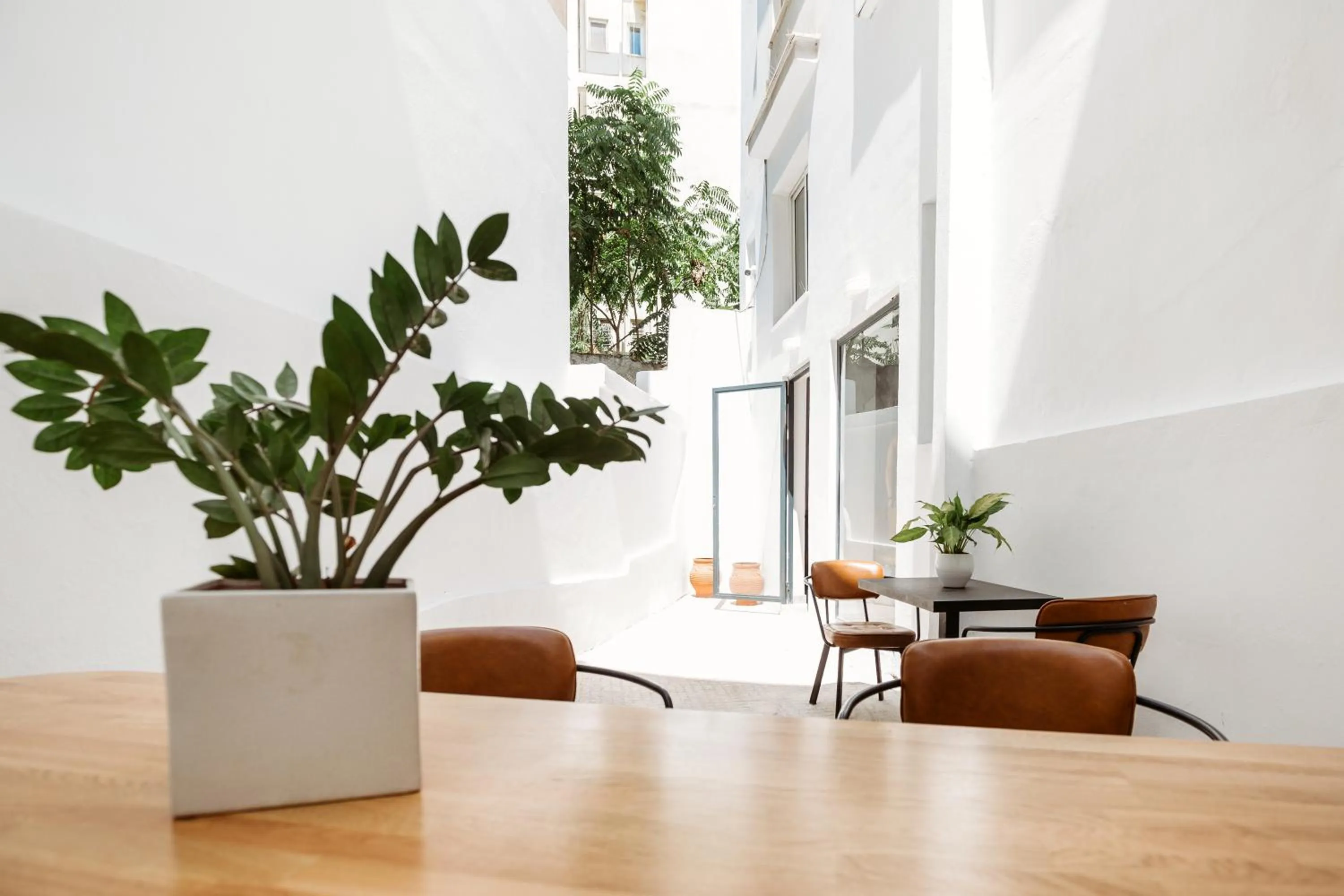Living room in Athens Backpackers