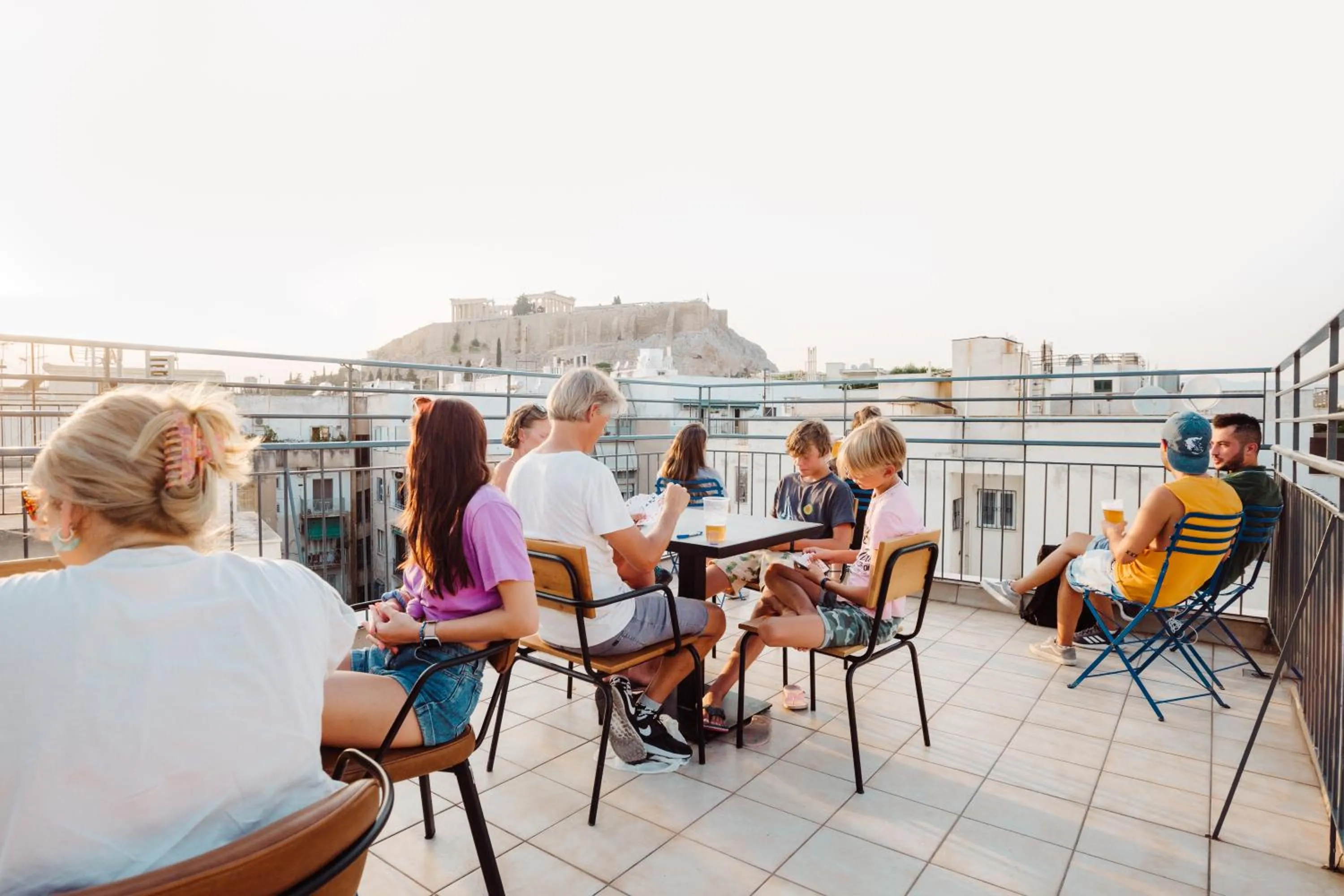 Landmark view in Athens Backpackers
