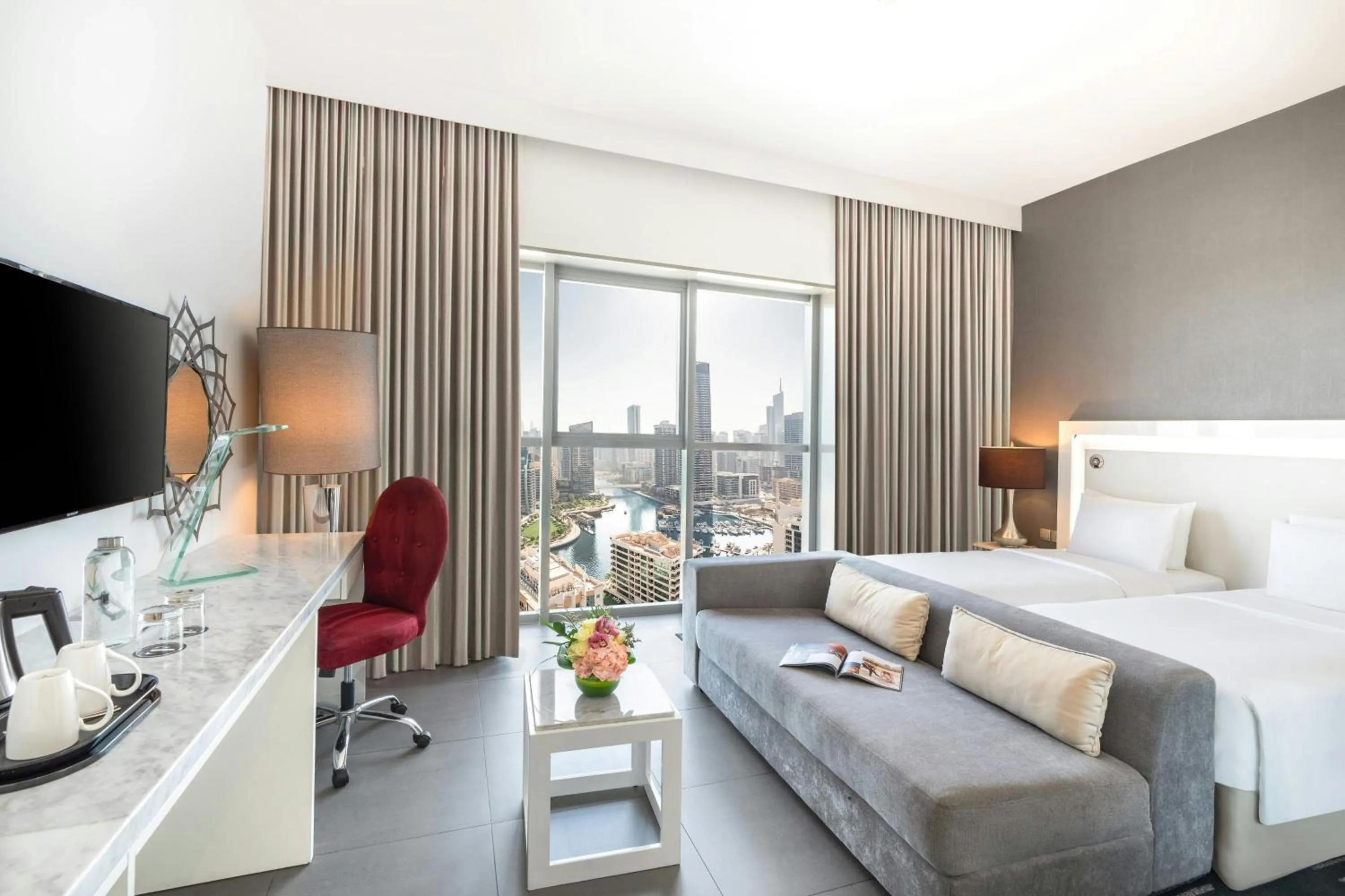 Photo of the whole room, Bed in The First Collection Marina, Dubai, a Tribute Portfolio Hotel