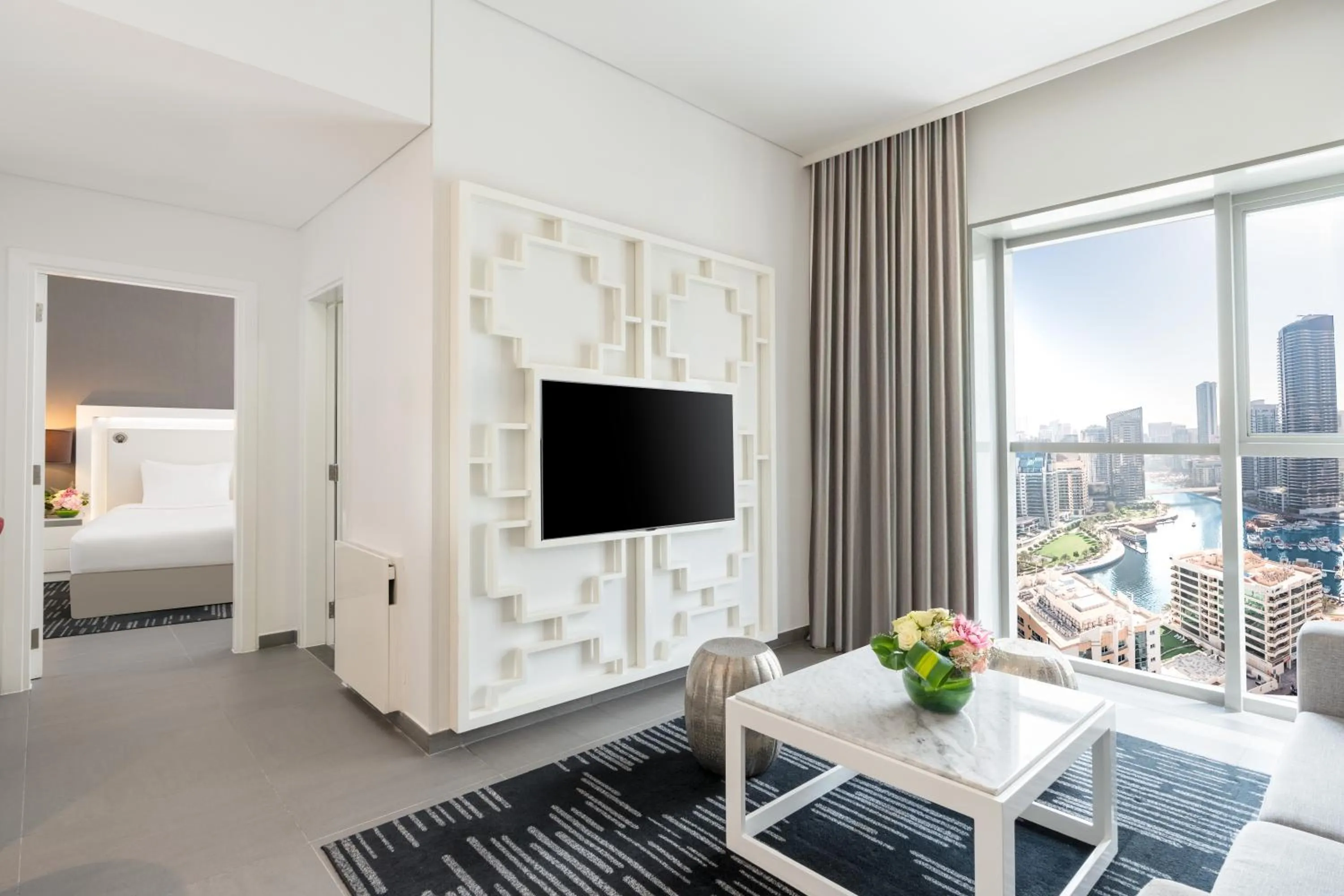 One-Bedroom Junior Suite with Partial Marina View in The First Collection Dubai Marina