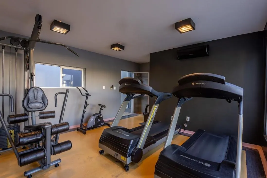 Fitness centre/facilities in Plaza Blumenau Hotel