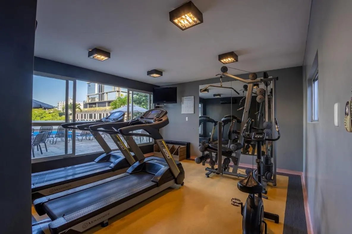 Fitness centre/facilities in Plaza Blumenau Hotel