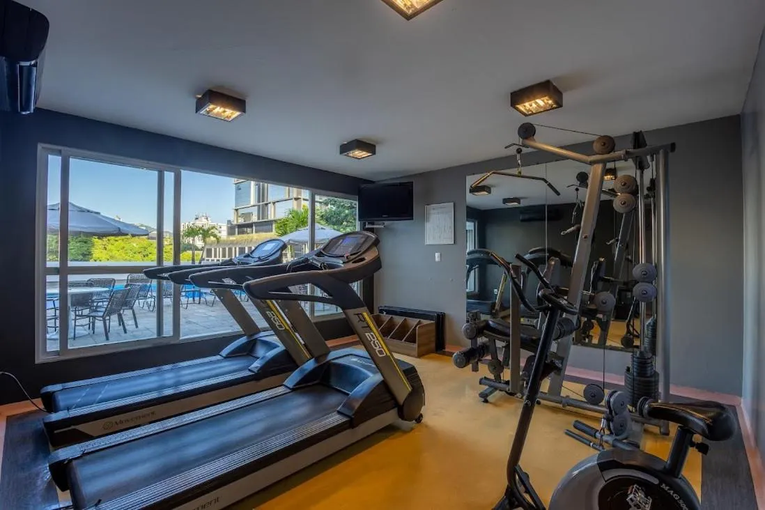 Fitness centre/facilities in Plaza Blumenau Hotel