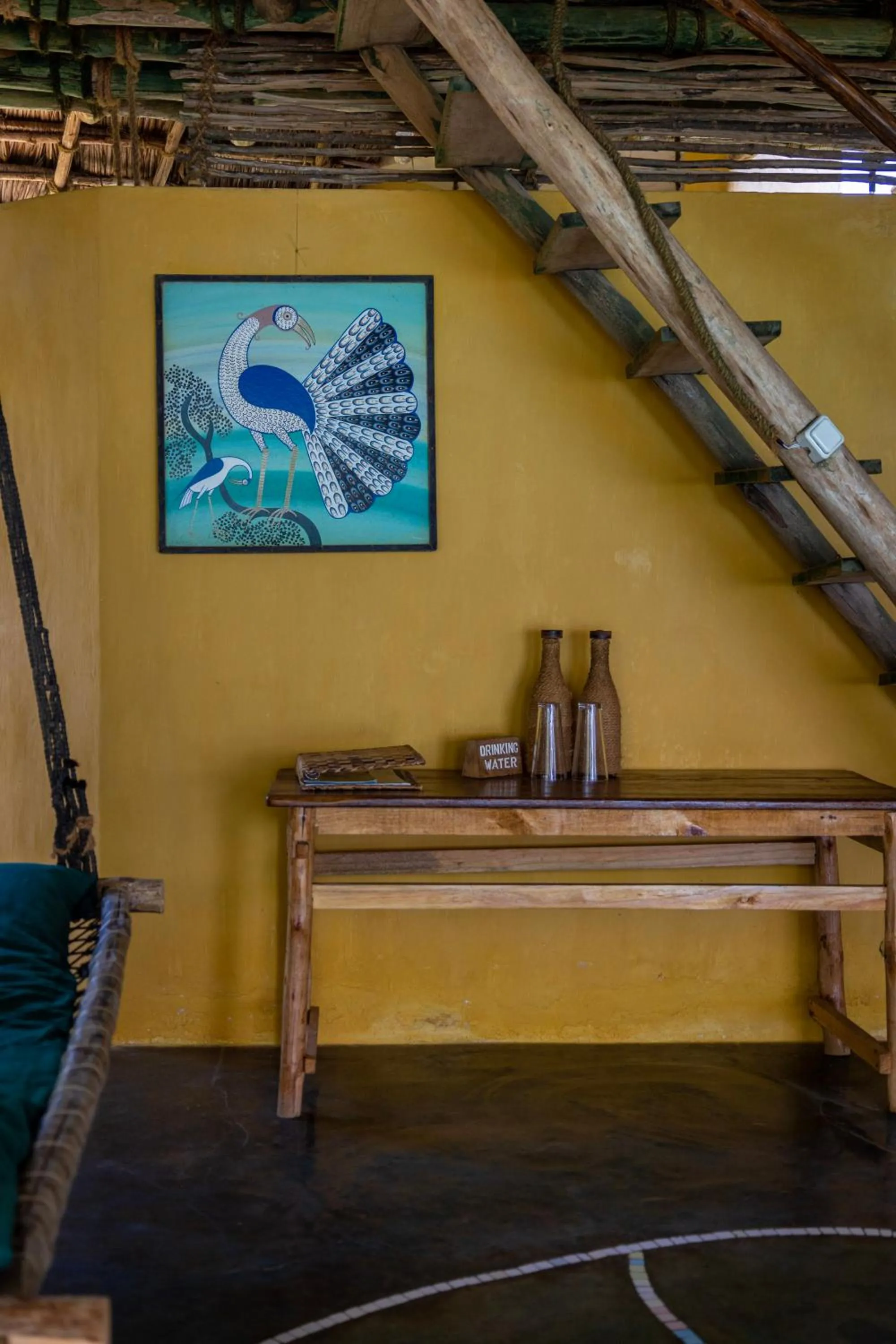 Living room in Chumbe Island Coral Park