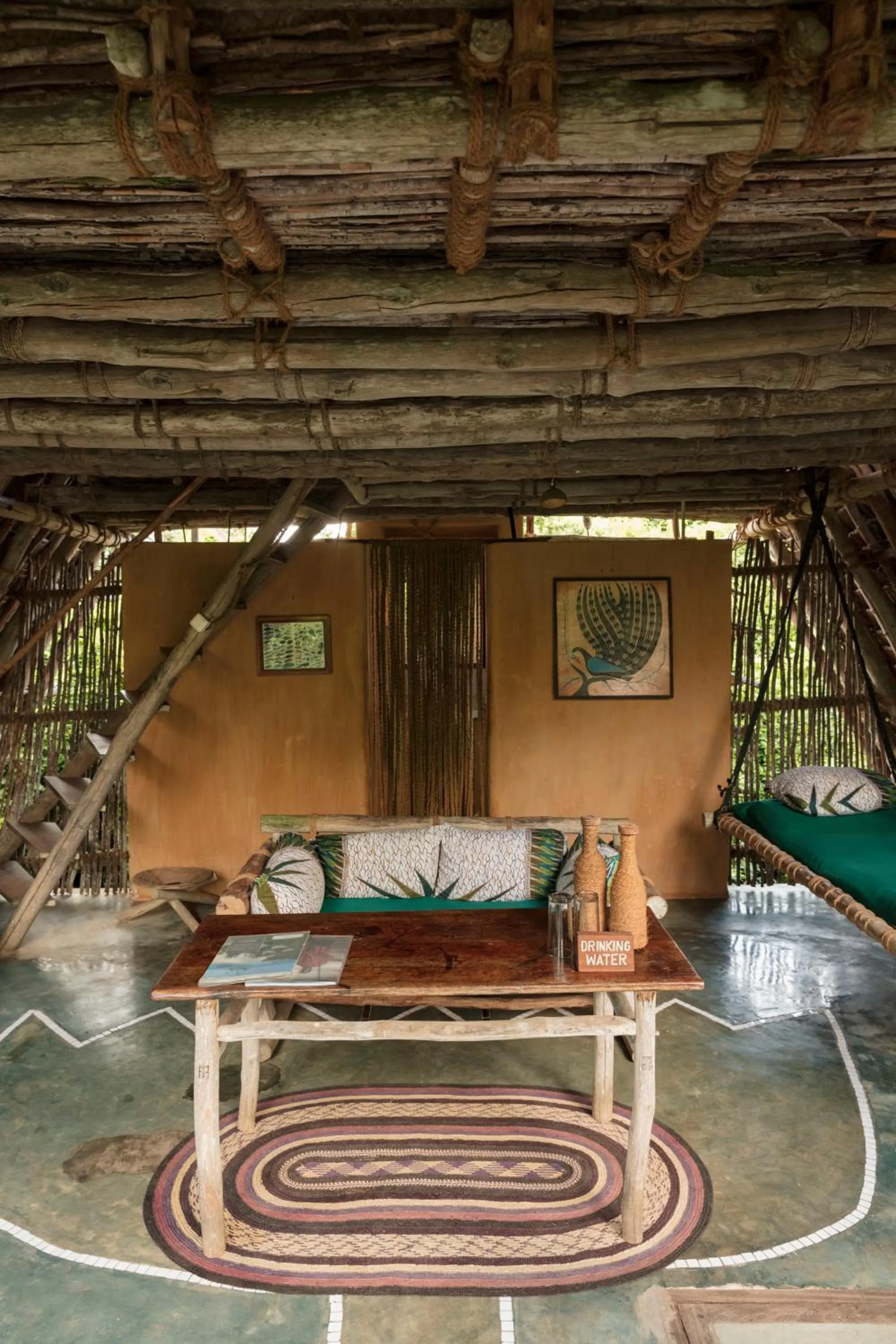 Living room in Chumbe Island Coral Park