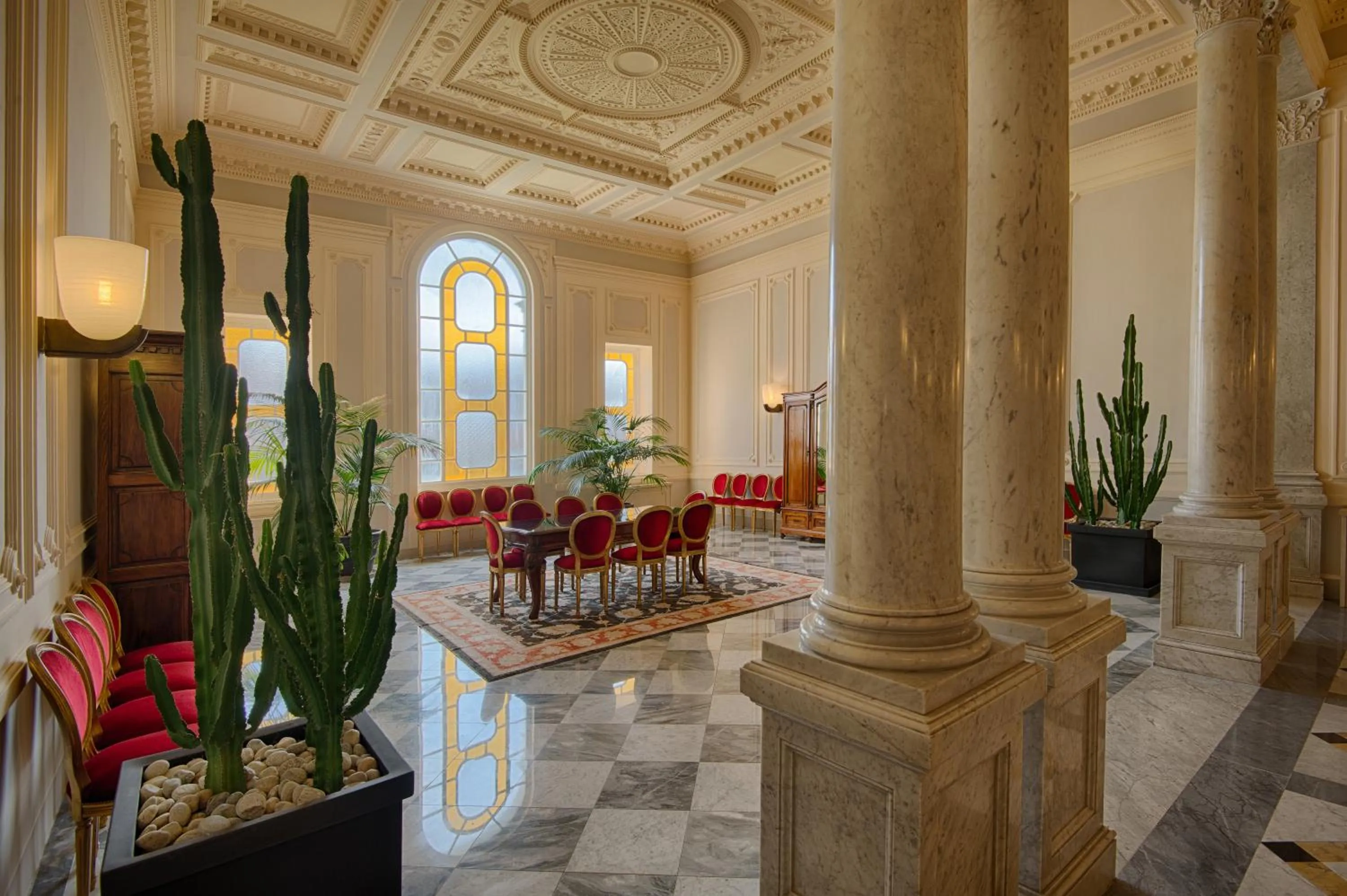 Lobby or reception in Grand Hotel Palazzo Livorno MGallery Collection