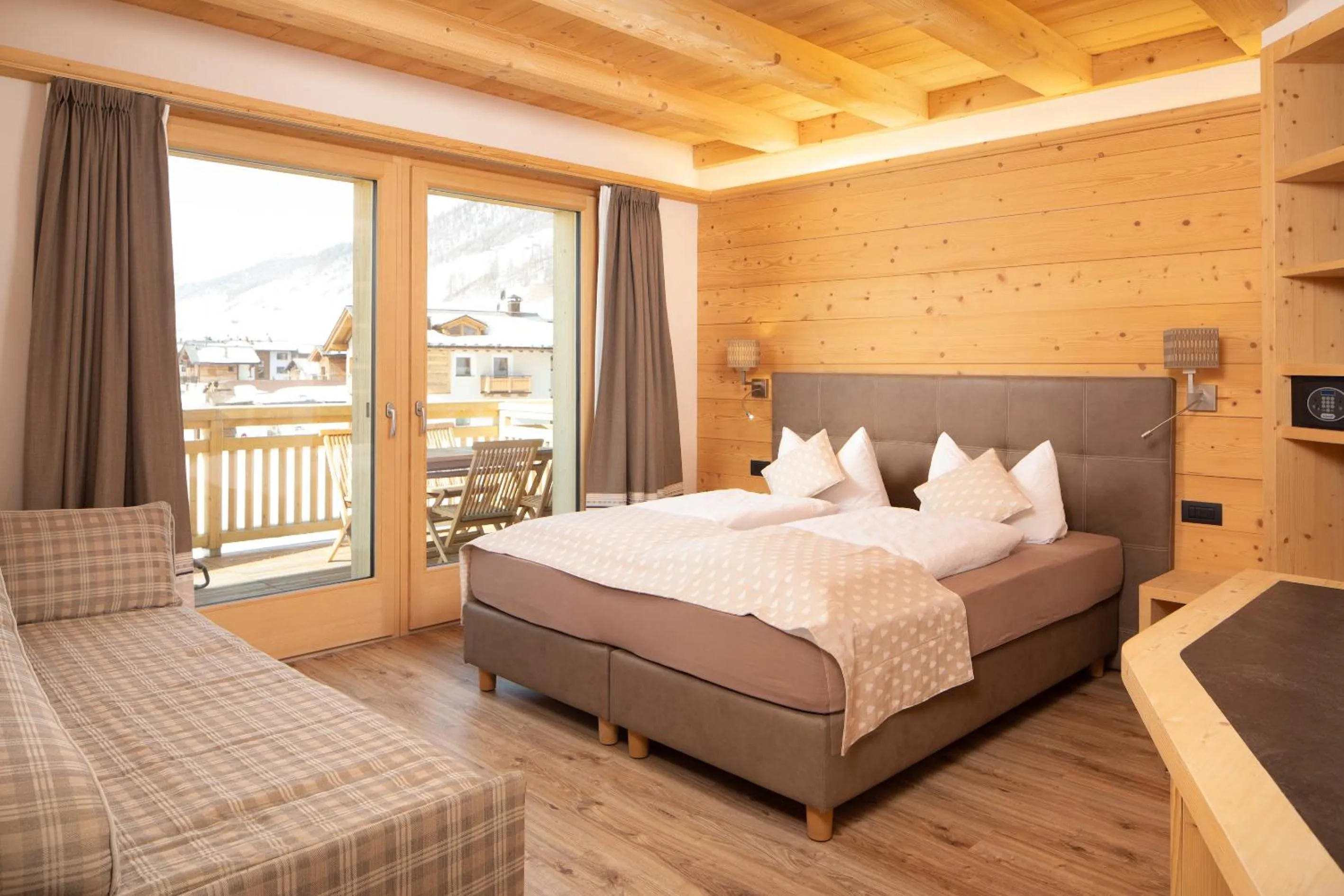 Bed in B&B Ecohotel Chalet des Alpes