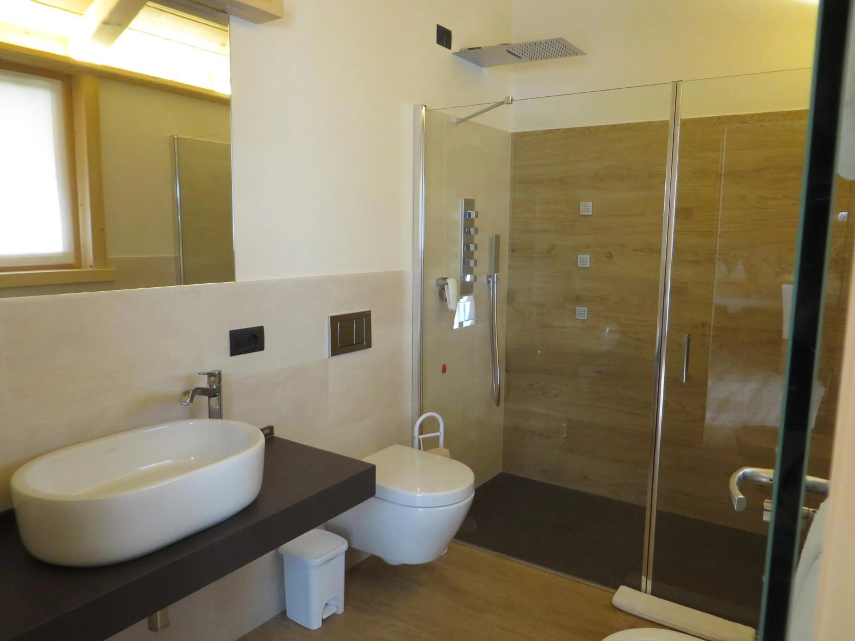 Shower in B&B Ecohotel Chalet des Alpes