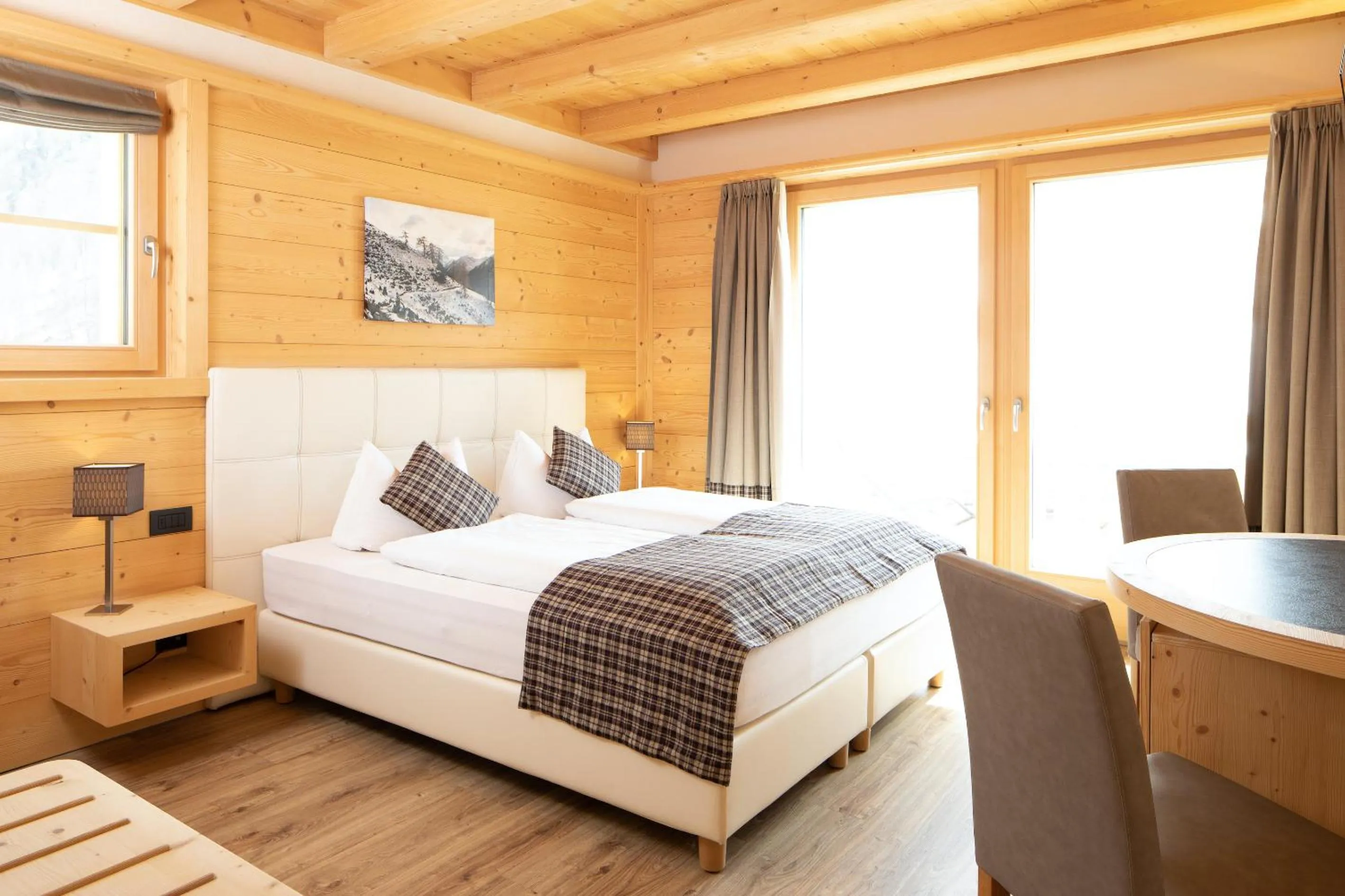 Bed in B&B Ecohotel Chalet des Alpes
