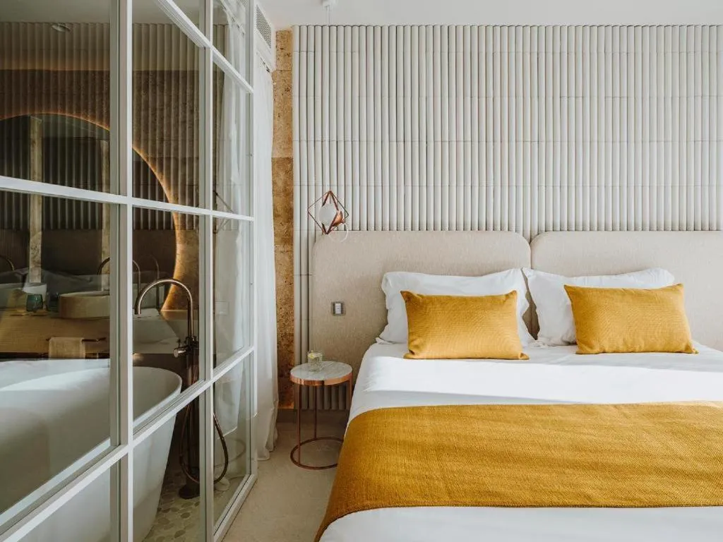Bed in Aguas de Ibiza Grand Luxe Hotel - Small Luxury Hotel of the World