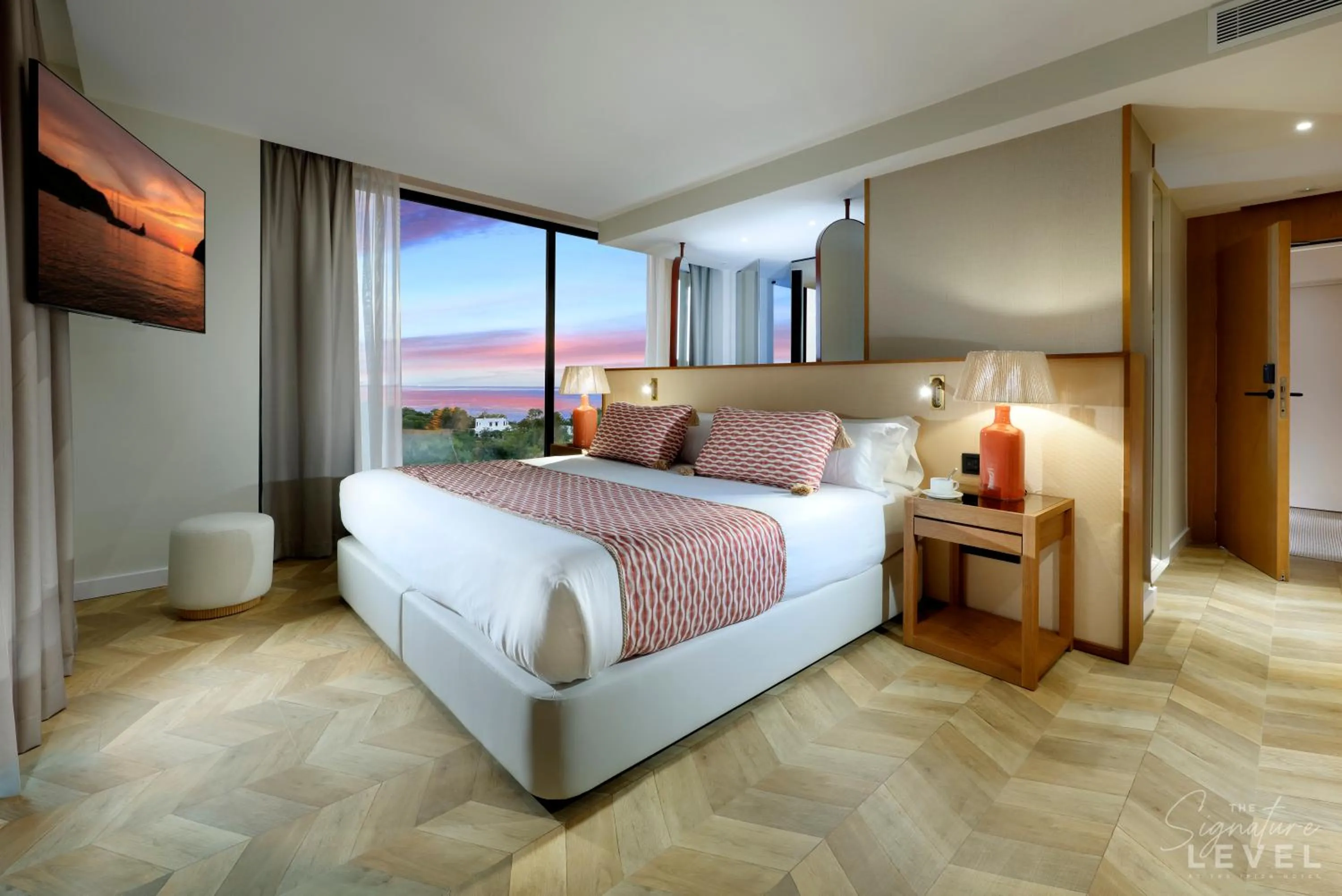 View (from property/room), Bed in TRS Ibiza Hotel - Adults Only