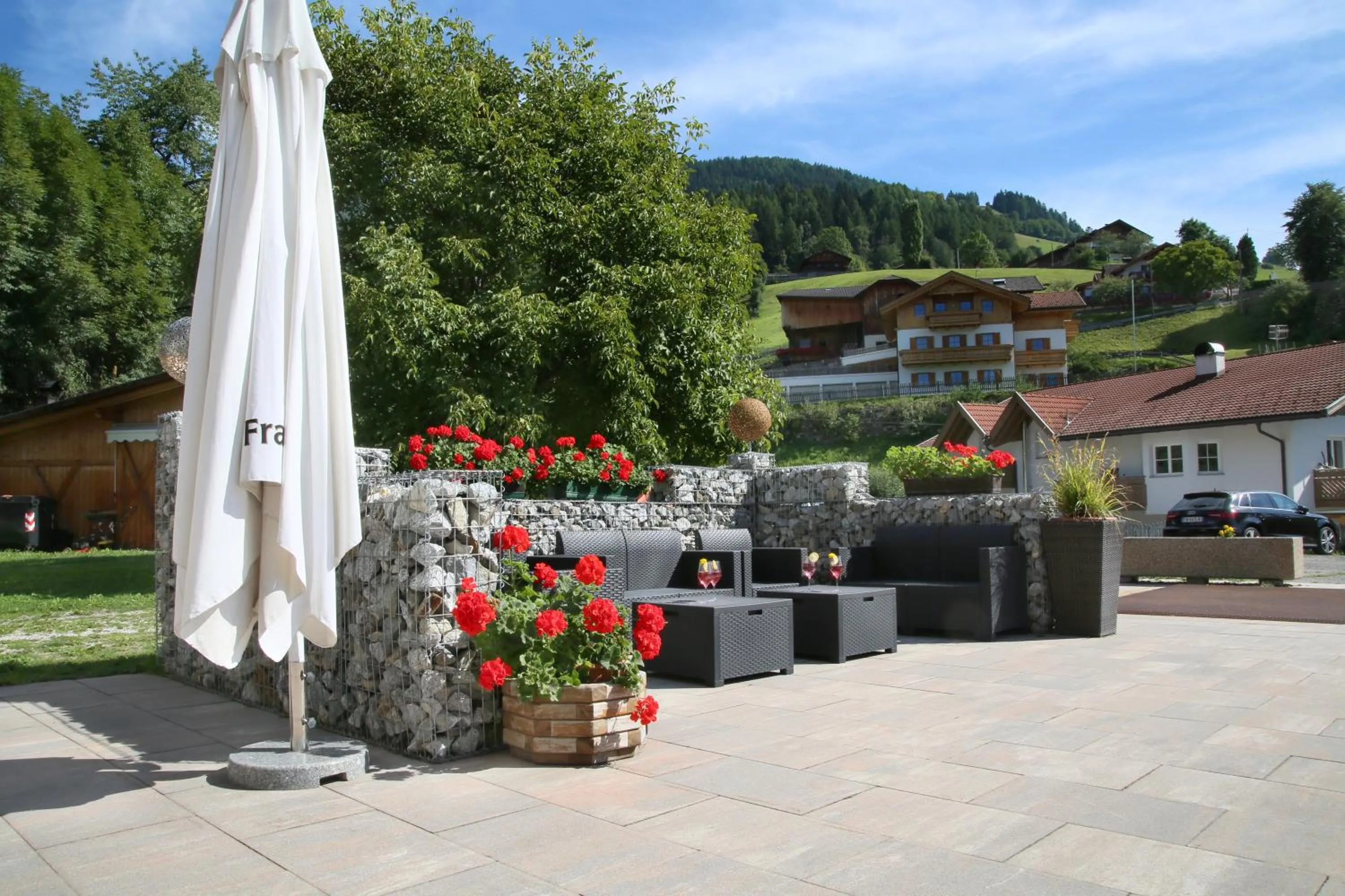 Patio in Pension Wirt am Bach