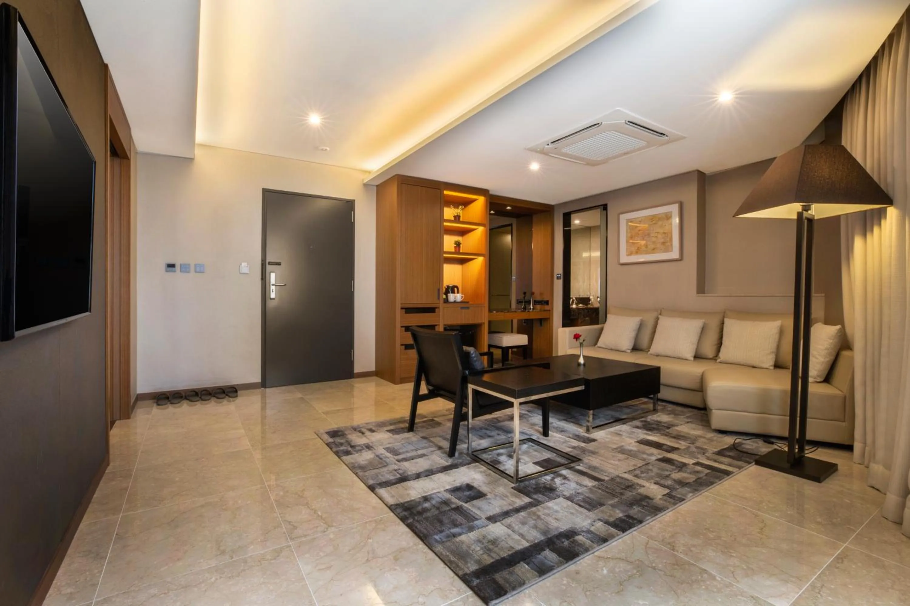 Living room in Shin Shin Hotel Jeju Airport