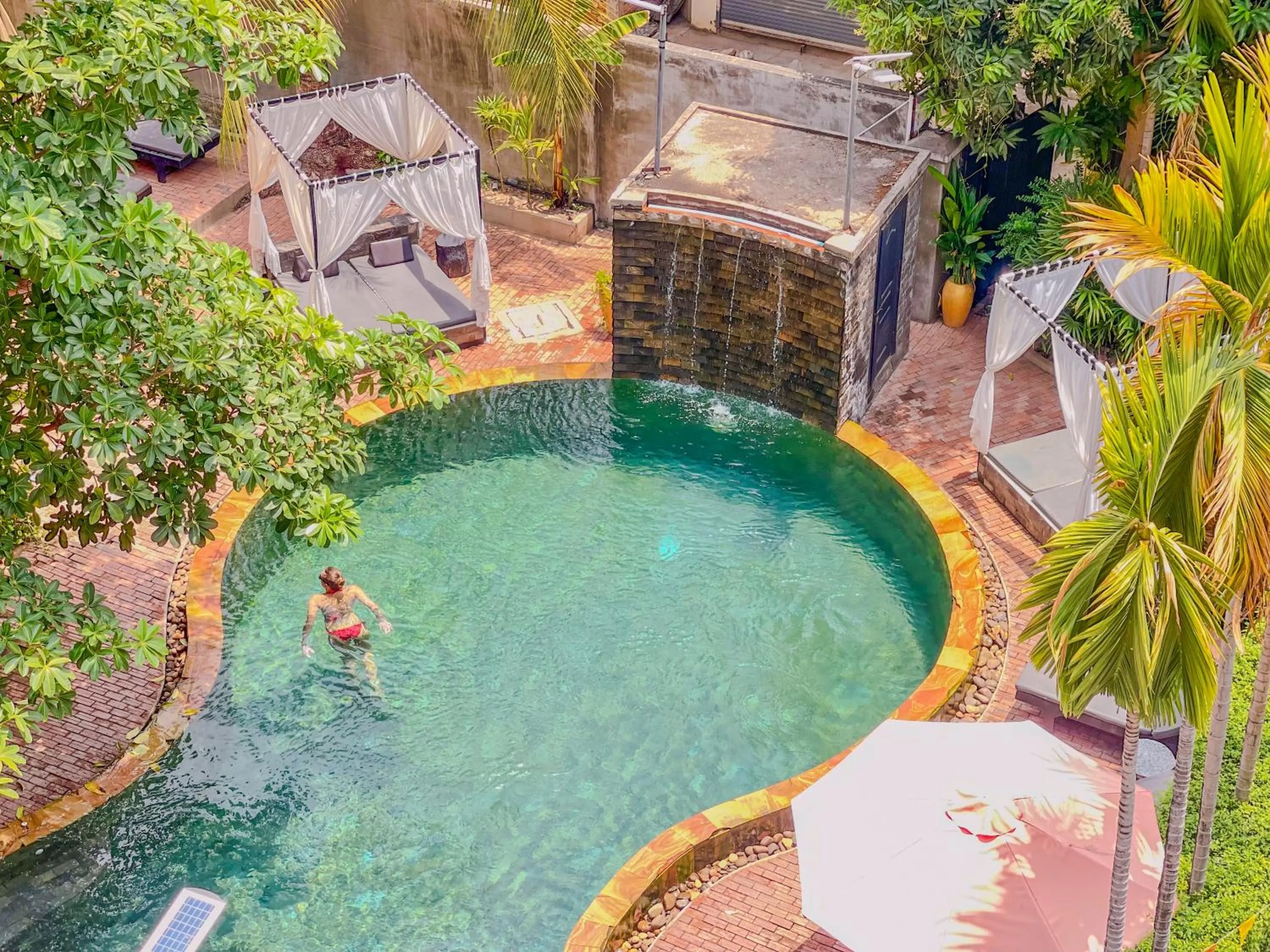Swimming pool in Central Indochine d'Angkor Hotel