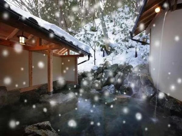 Open Air Bath in Shiobara Onsen Yama no Yado Shimofujiya