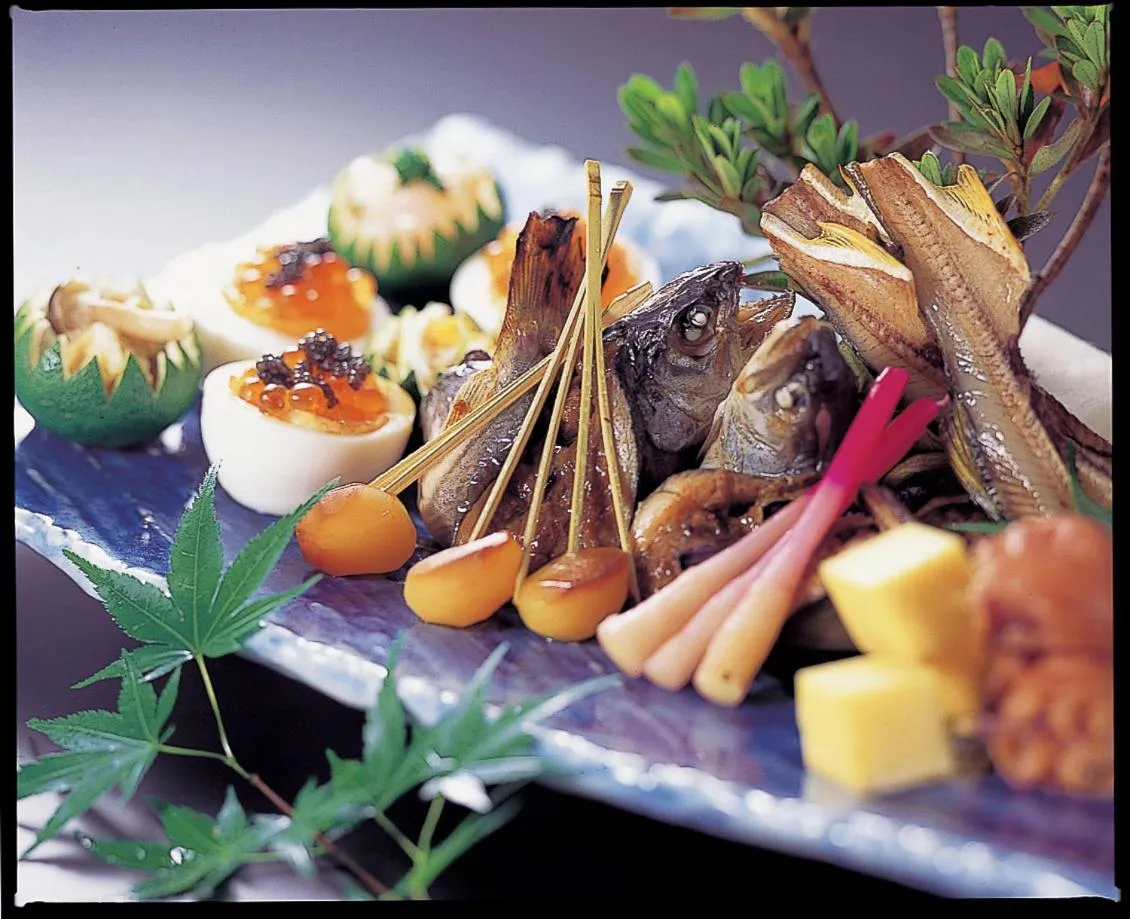 Food close-up in Shiobara Onsen Yama no Yado Shimofujiya