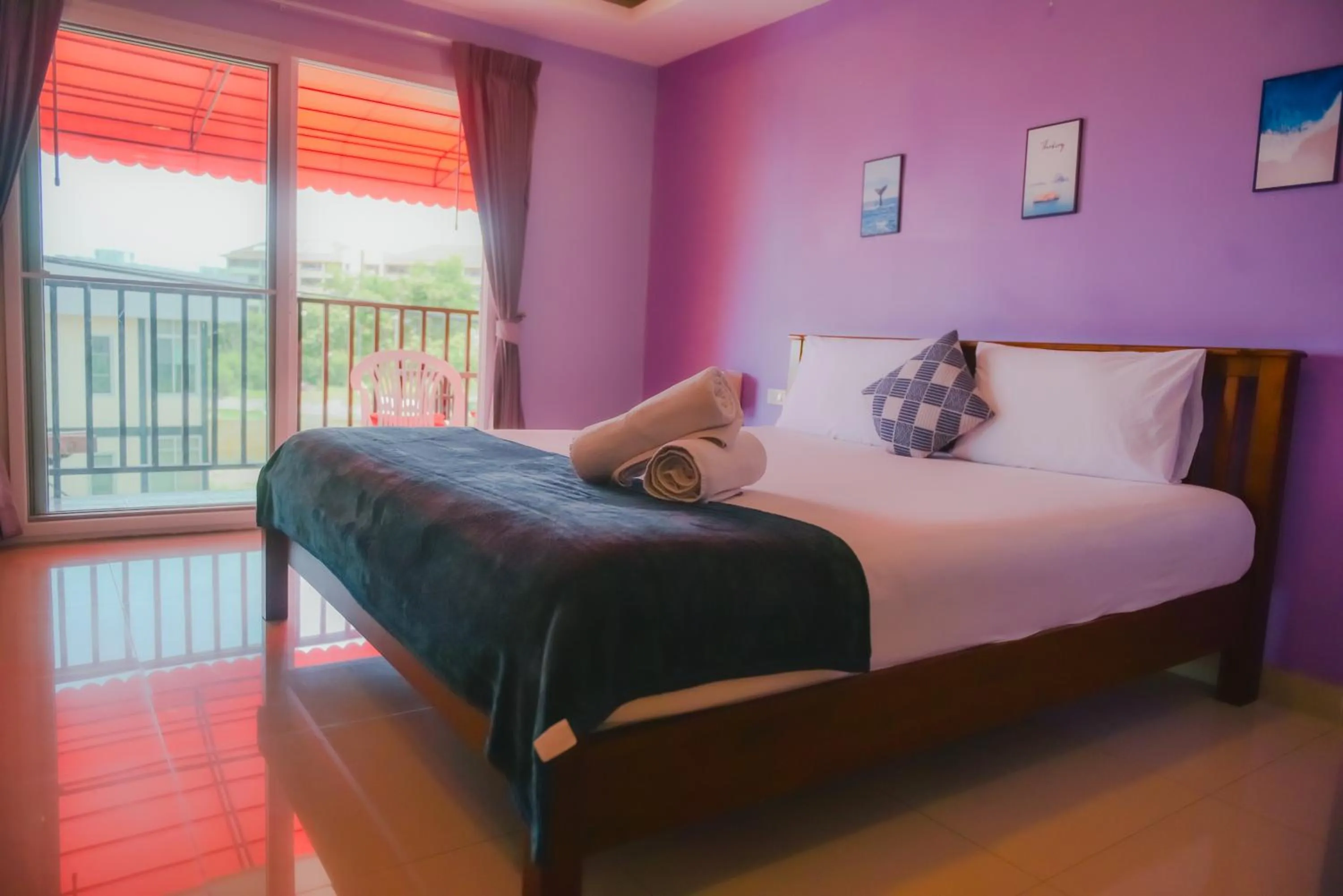 Bed in Patumnak Beach Guesthouse