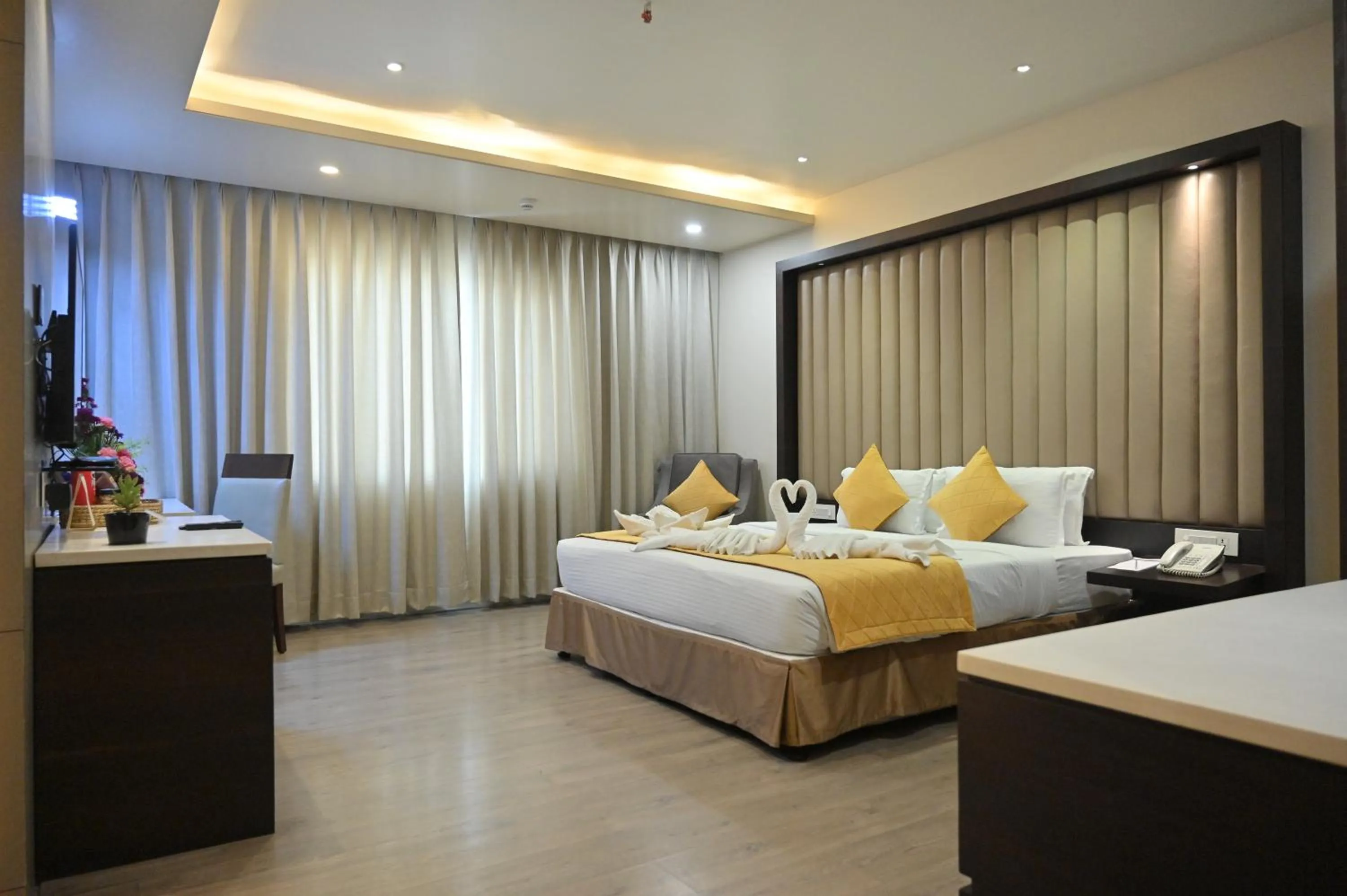 Bed in Hotel Palacio