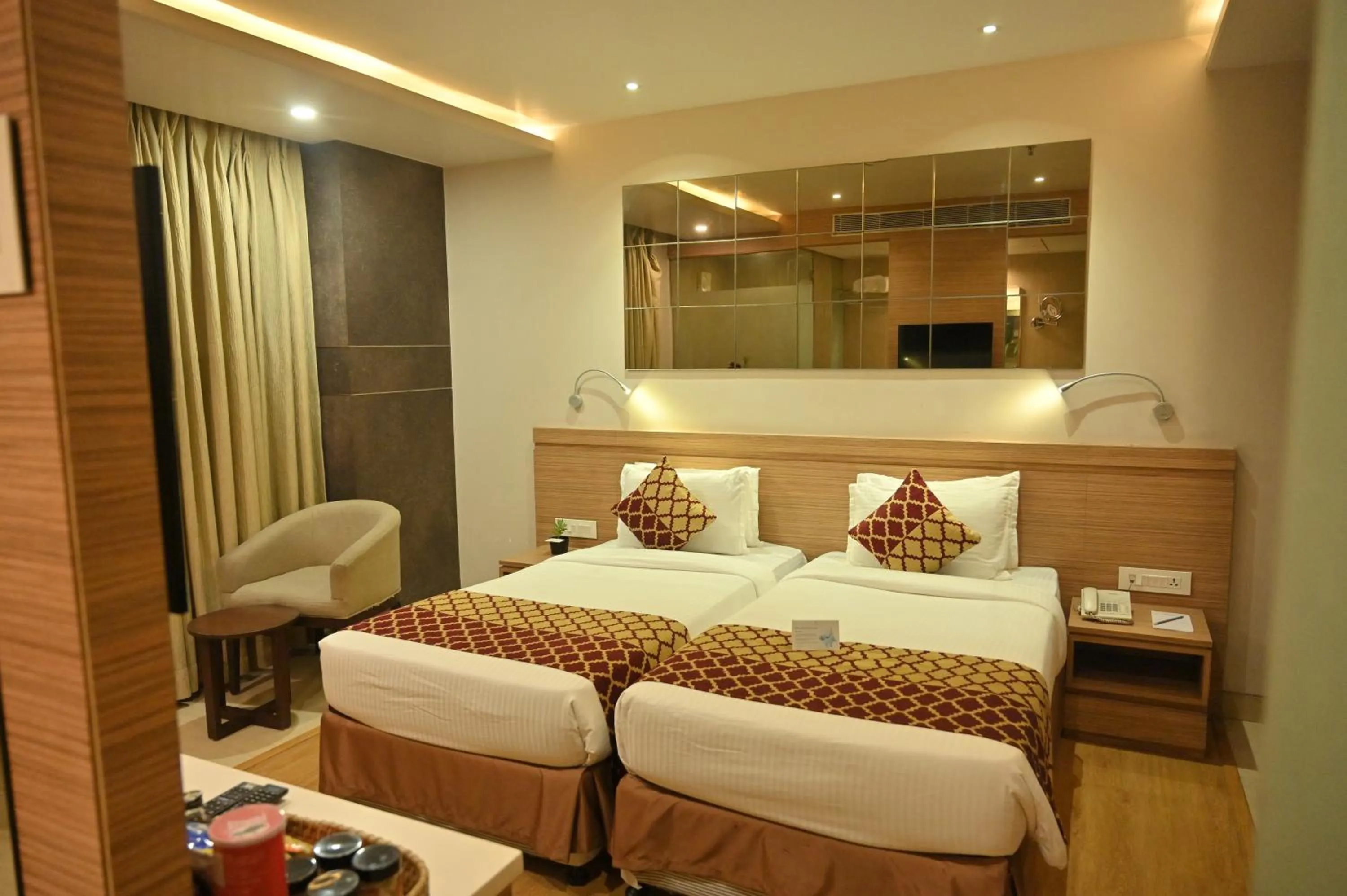 Bed in Hotel Palacio