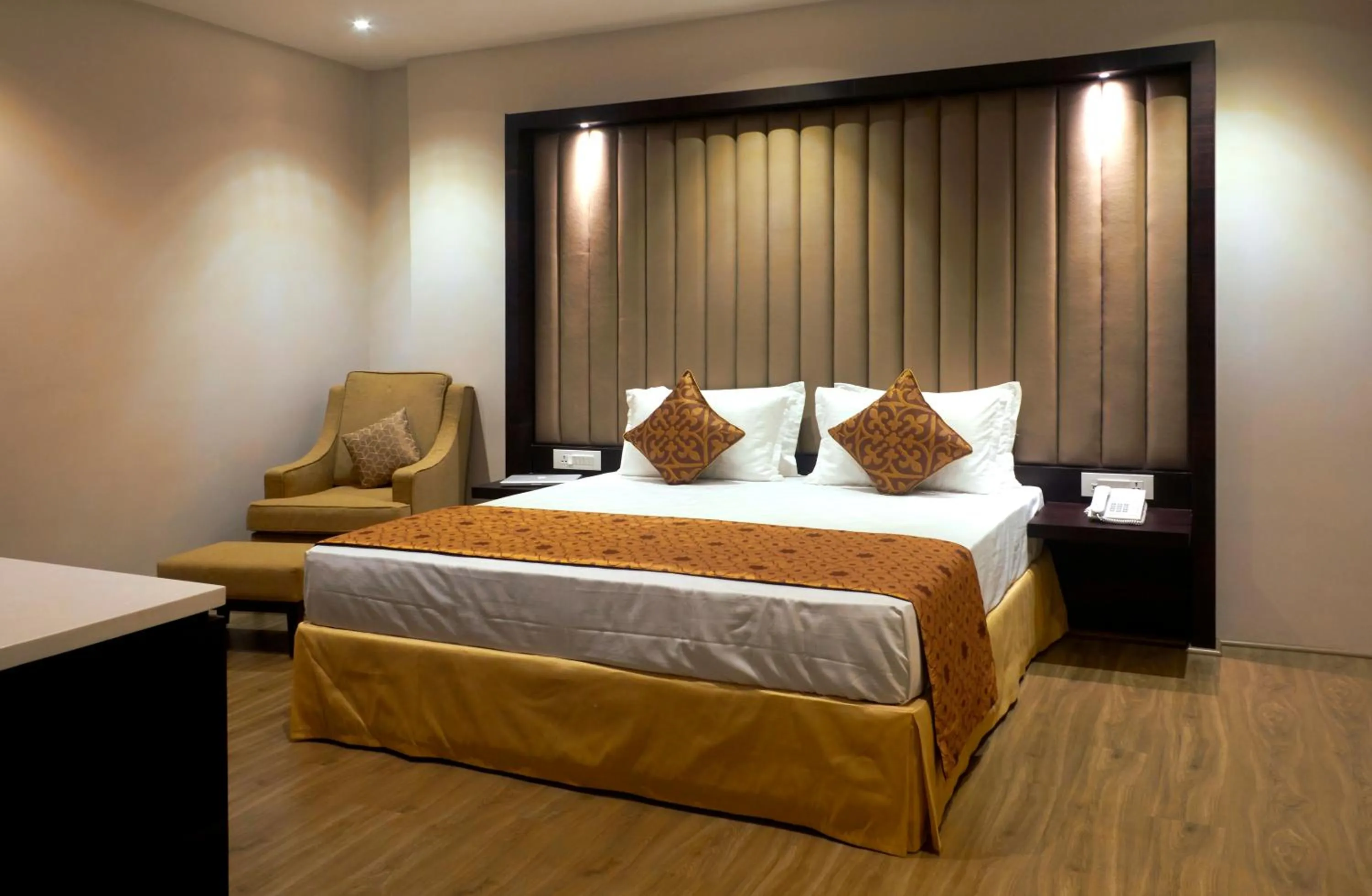 Bed in Hotel Palacio