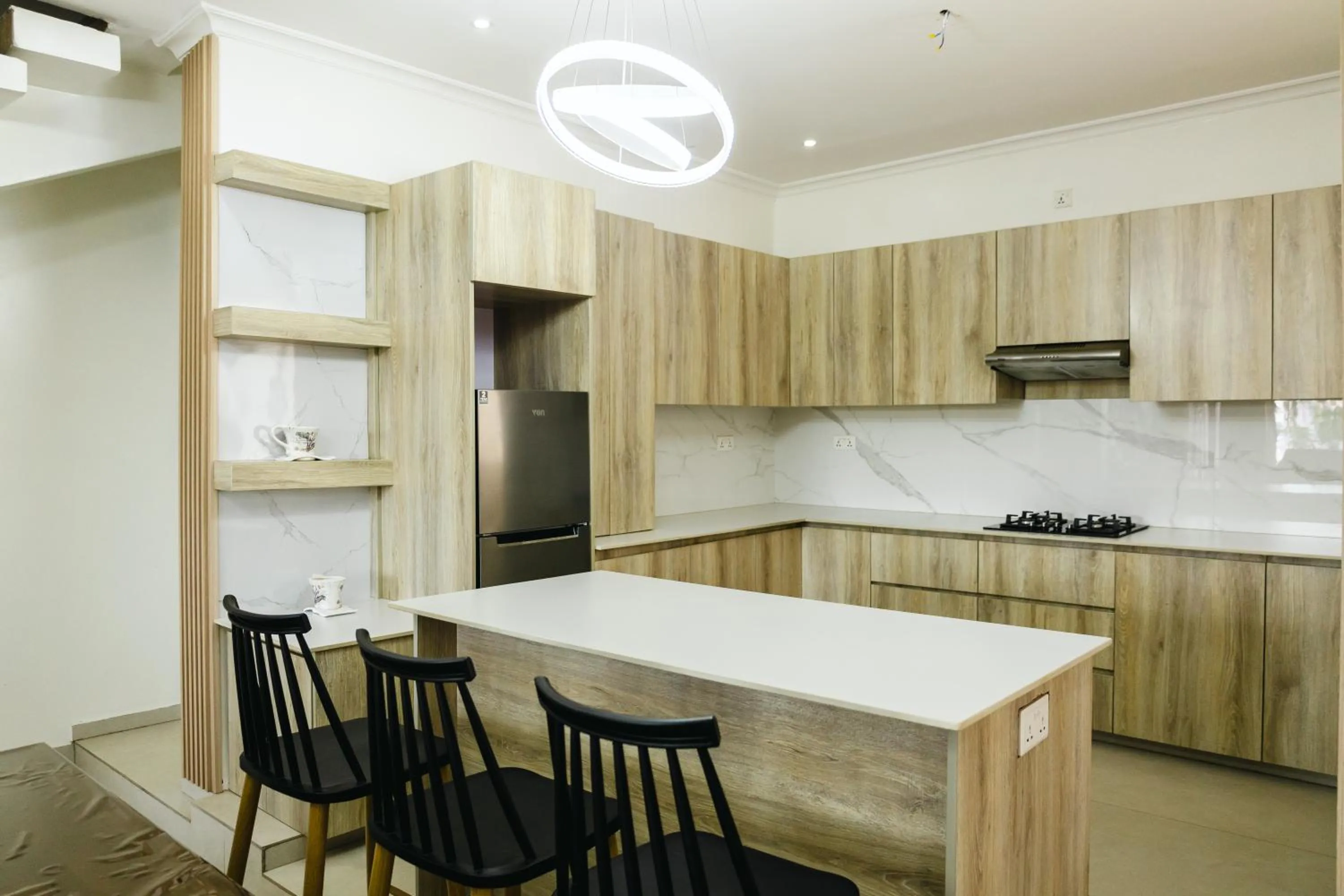 Kitchen or kitchenette in Rooftop View Apartments Rebero