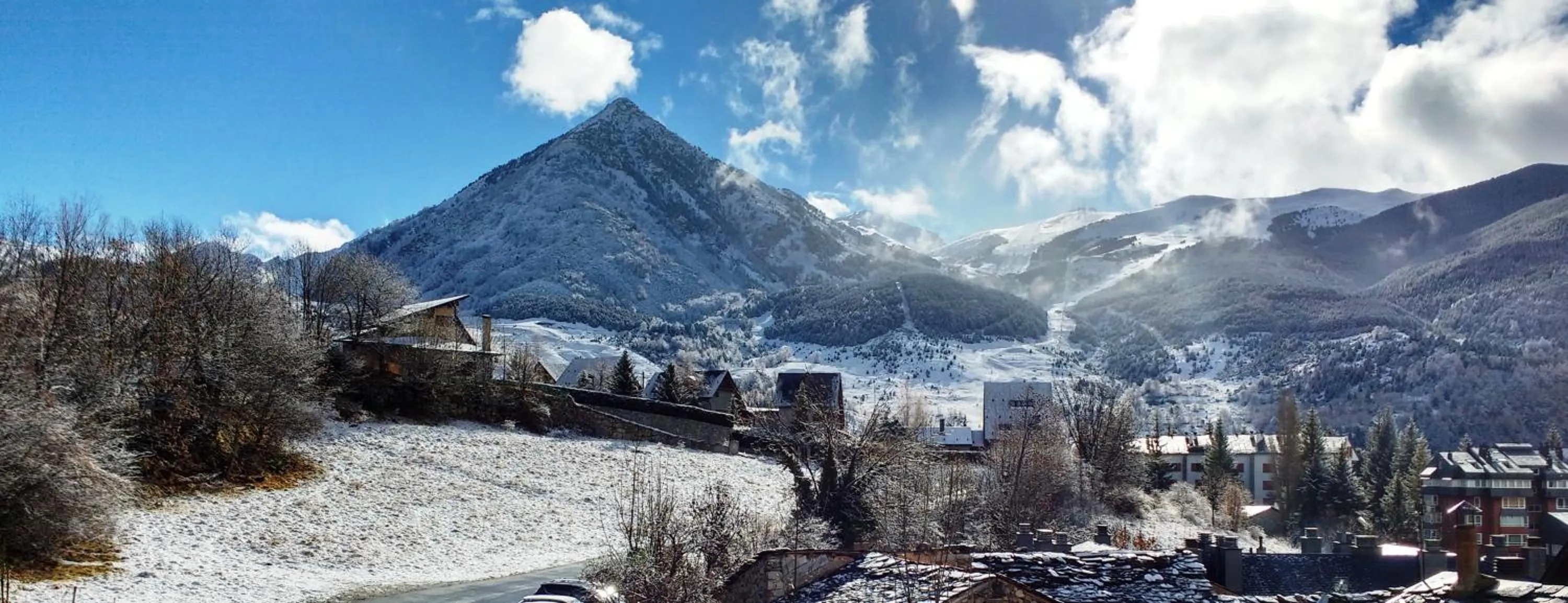 Mountain view in Hotel Casa Cornel
