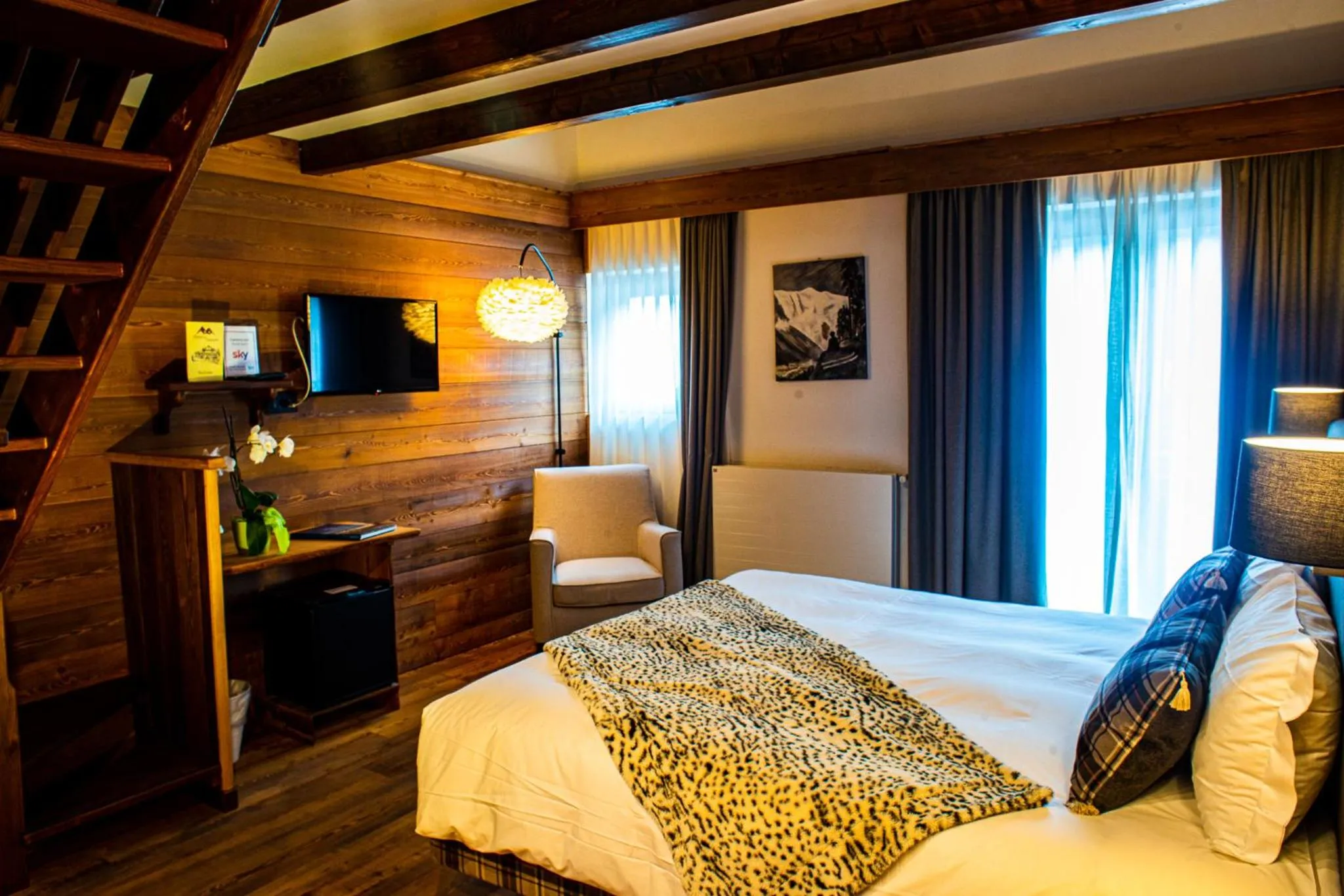 Bedroom, Bed in Hotel De Champoluc