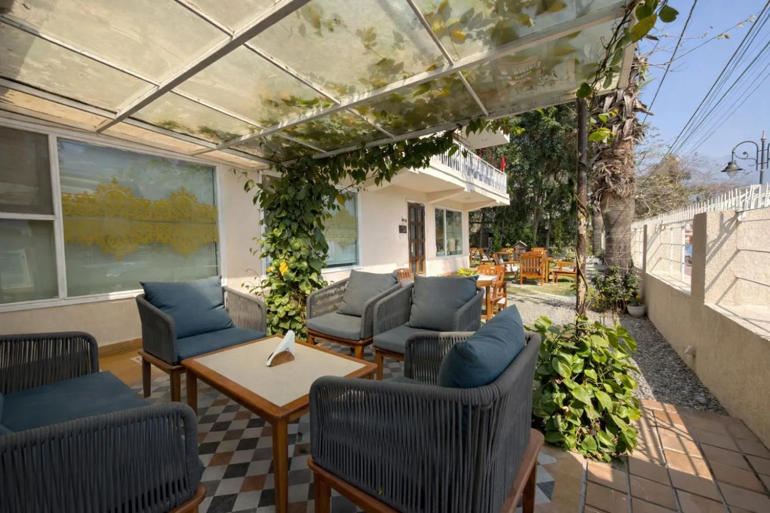 Garden view in Yog Niketan By Sanskriti