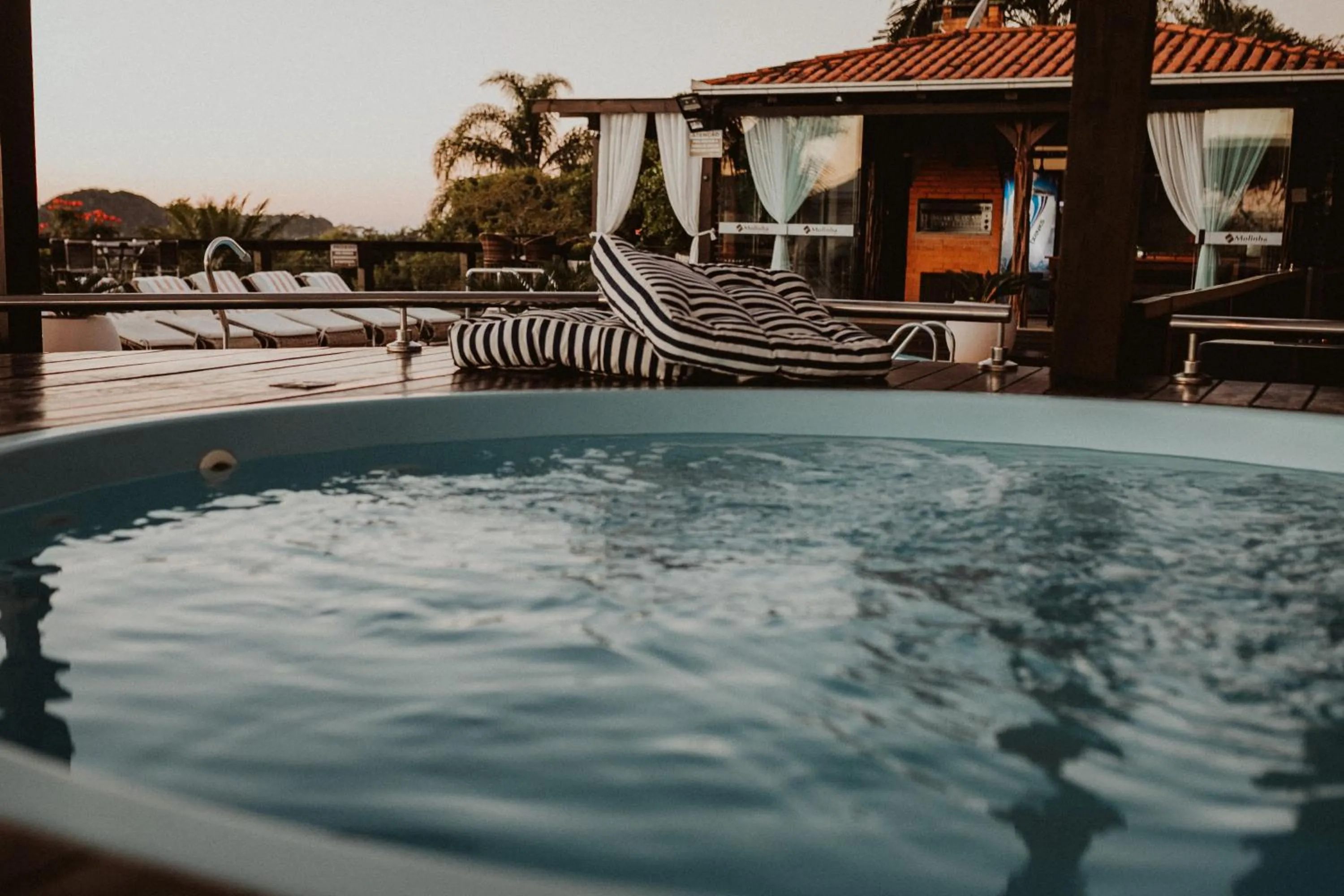 Hot Tub in Pousada Molinha