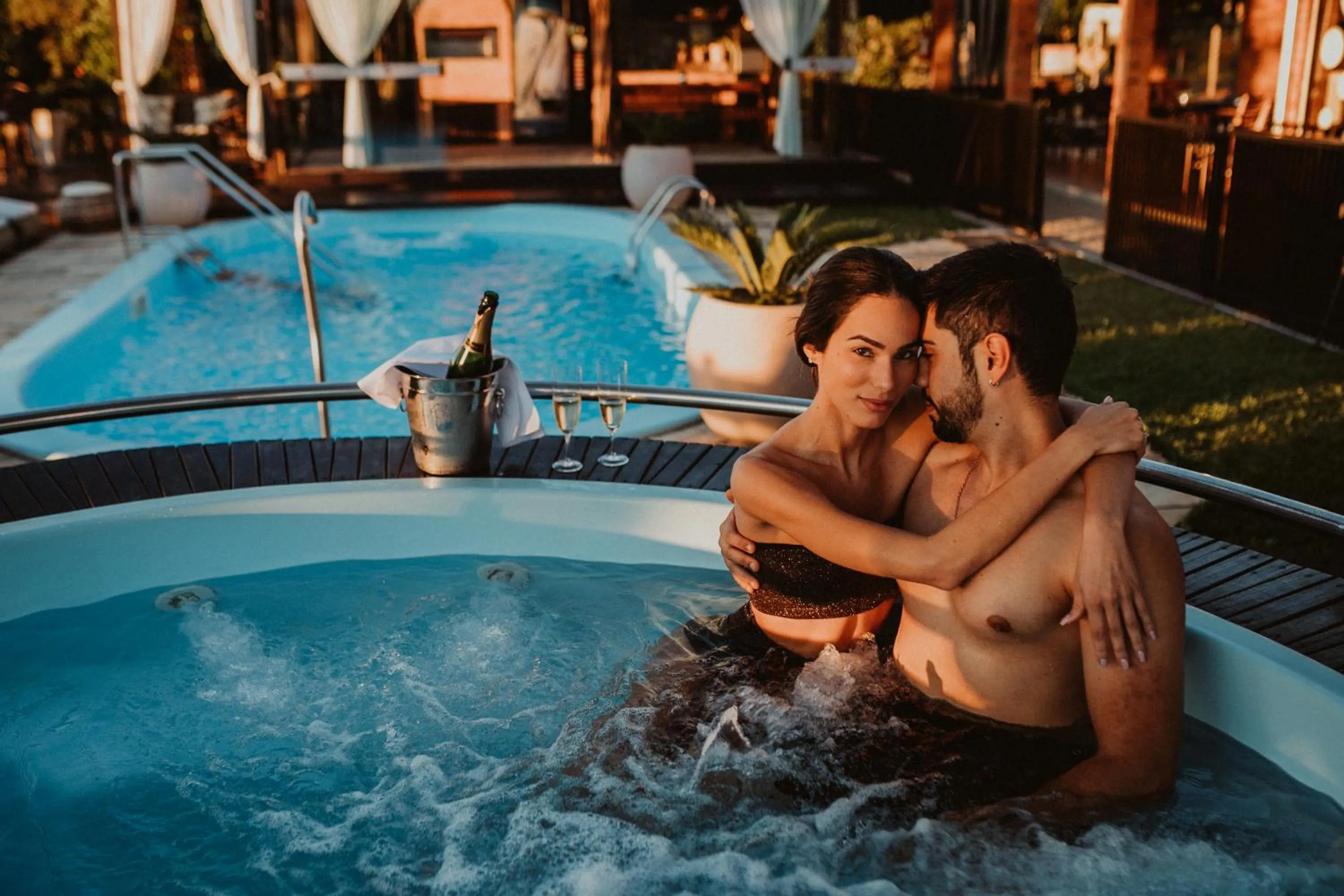 Hot Tub in Pousada Molinha