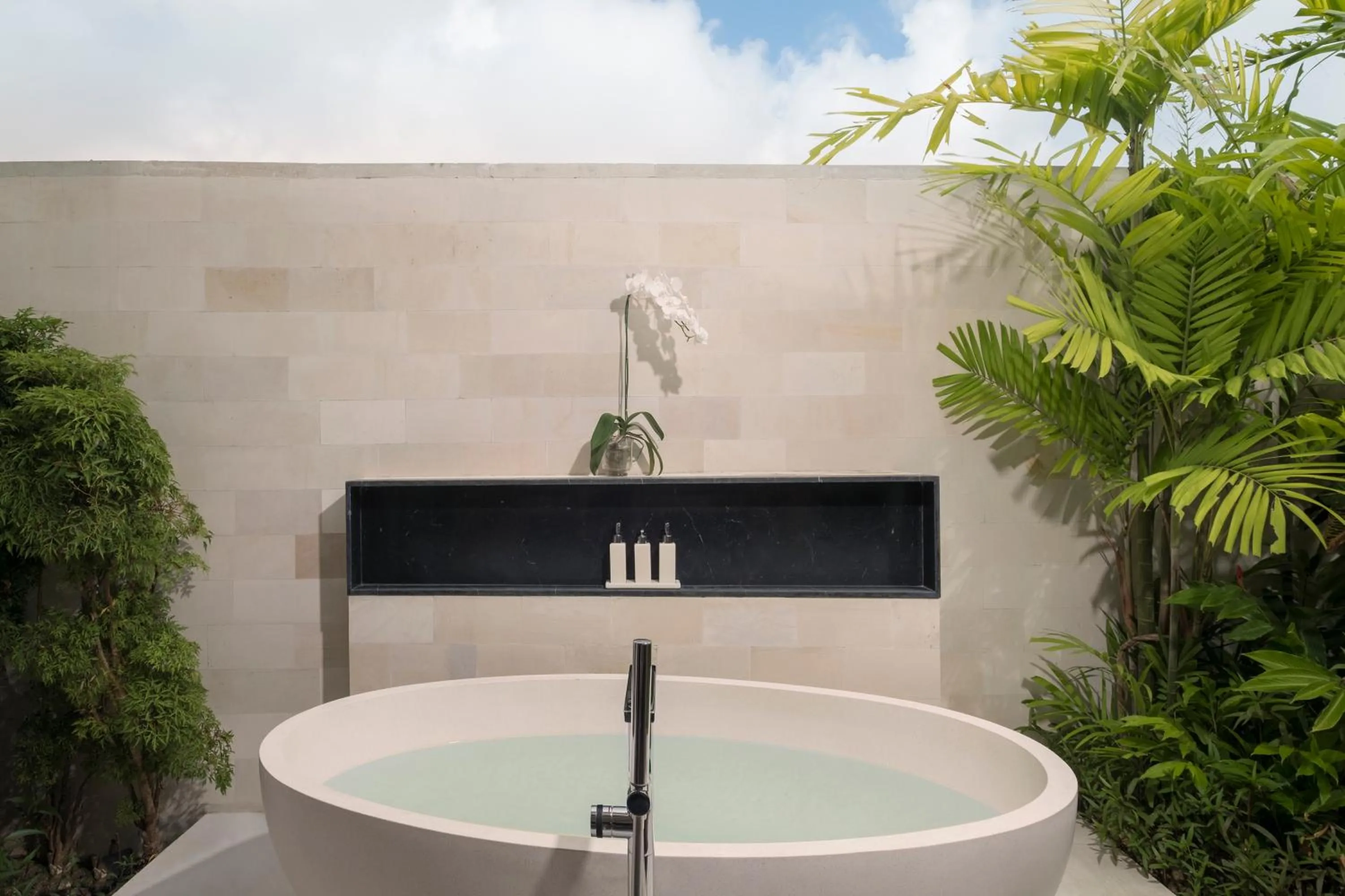 Bathroom in Prasana Villas by Arjani Resorts