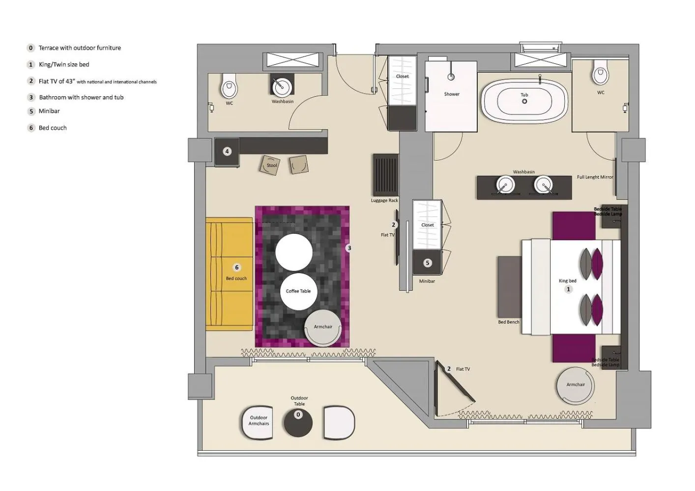 Toilet in Hard Rock Hotel Tenerife