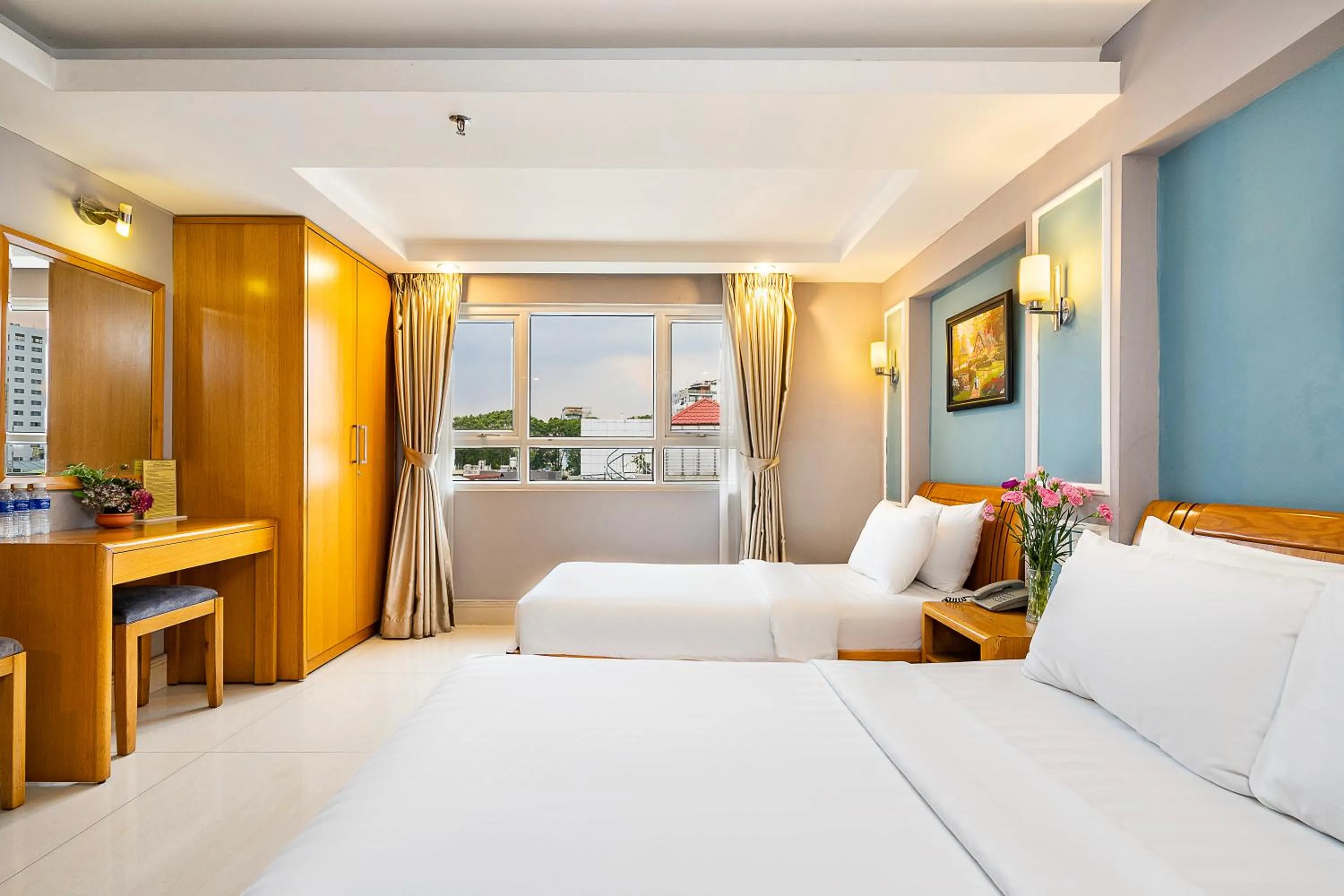 Photo of the whole room, Bed in Lucky Star Hotel 146 Nguyen Trai