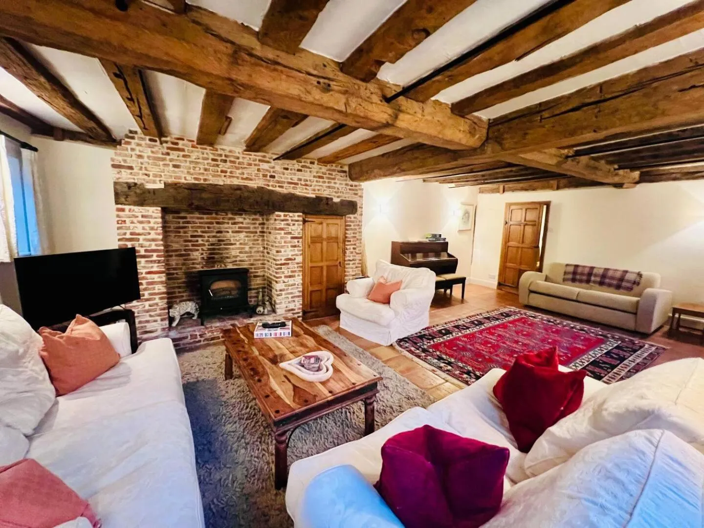 Living room in Unique Home in Prime Location in Dedham