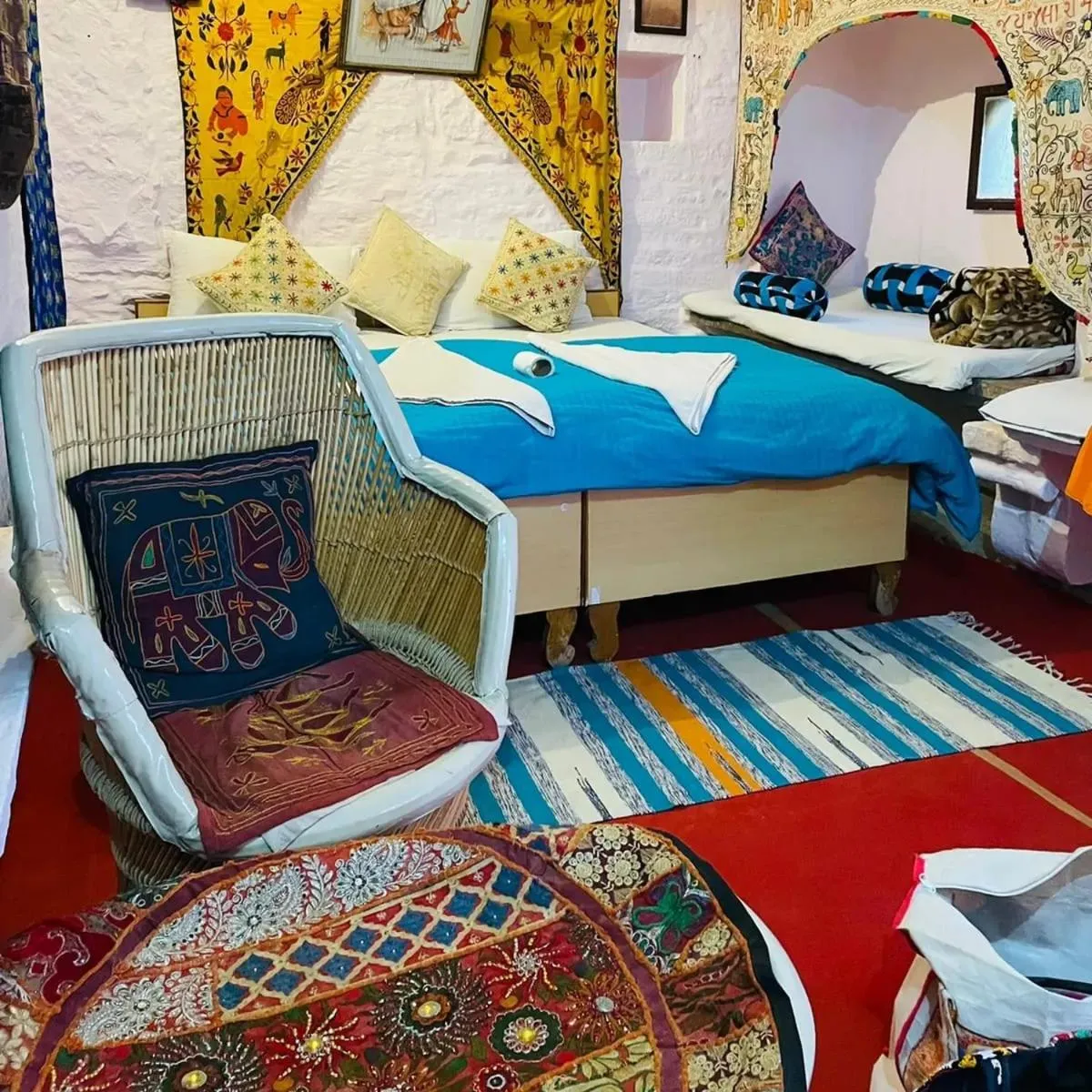 Bed in Shiva Guest House