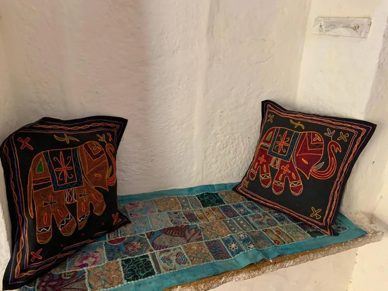 Seating area in Shiva Guest House